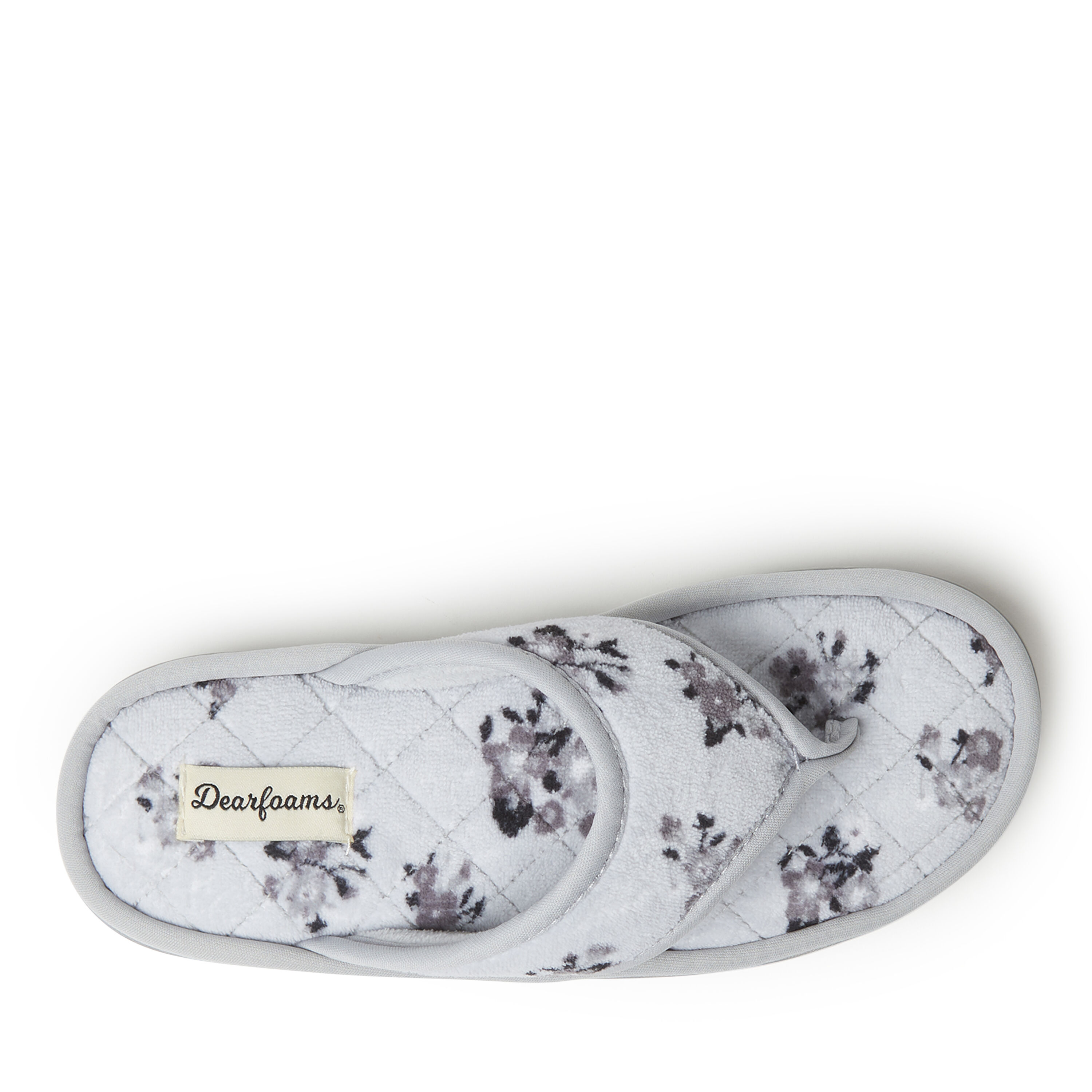 Women's Melanie Terry Thong  with Quilted Footbed Slipper