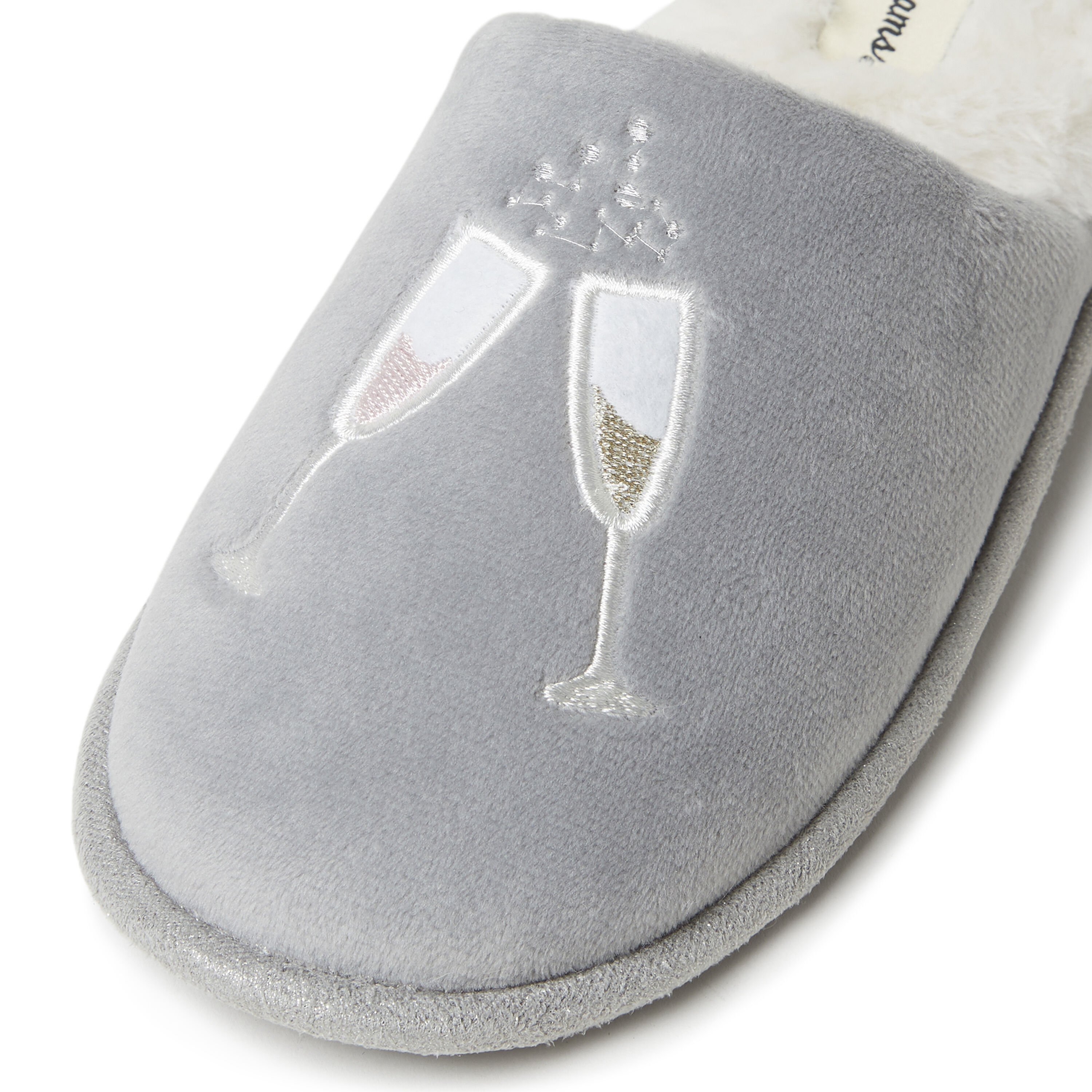 Women's Novelty Scuff Slipper with Eye Mask
