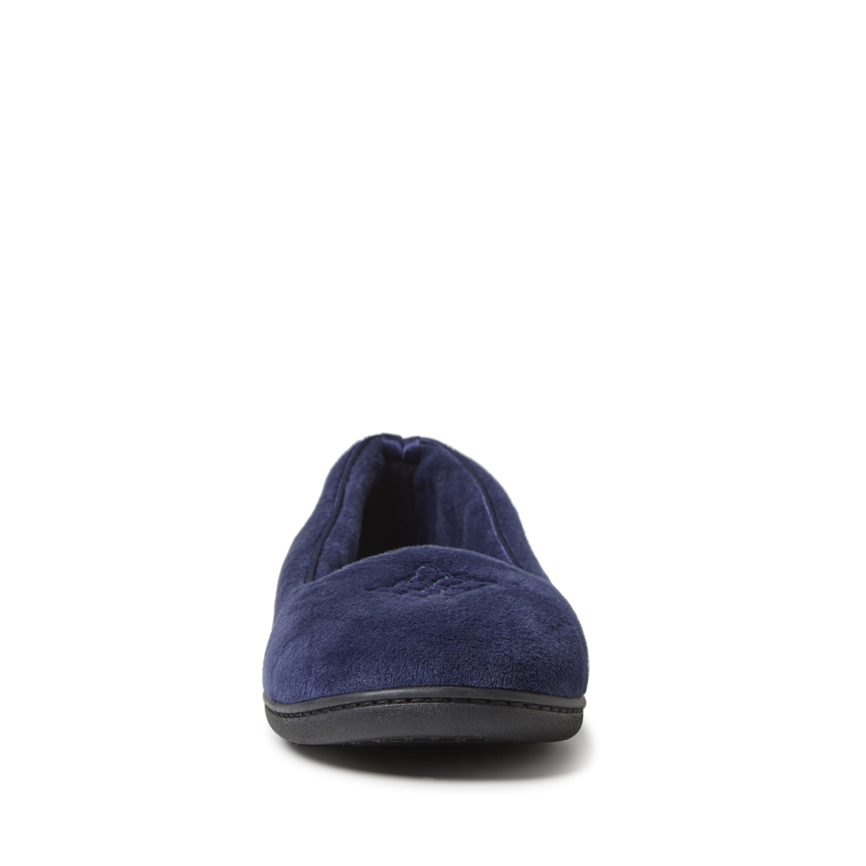 Dearfoams women's rebecca microfiber velour closed back slipper clearance