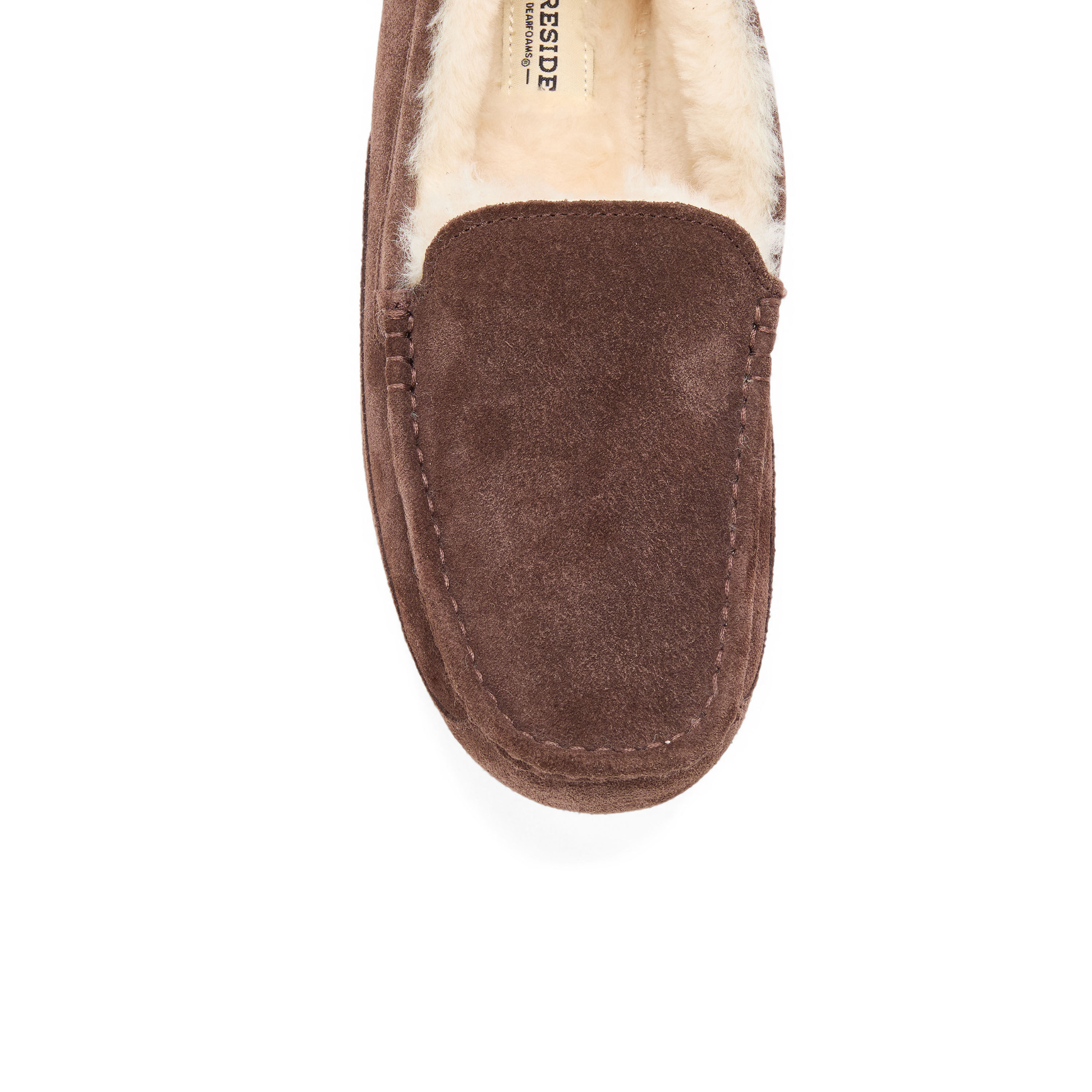 Men's Fireside by Dearfoams Melbourne Genuine Shearling Moccasin Slipper