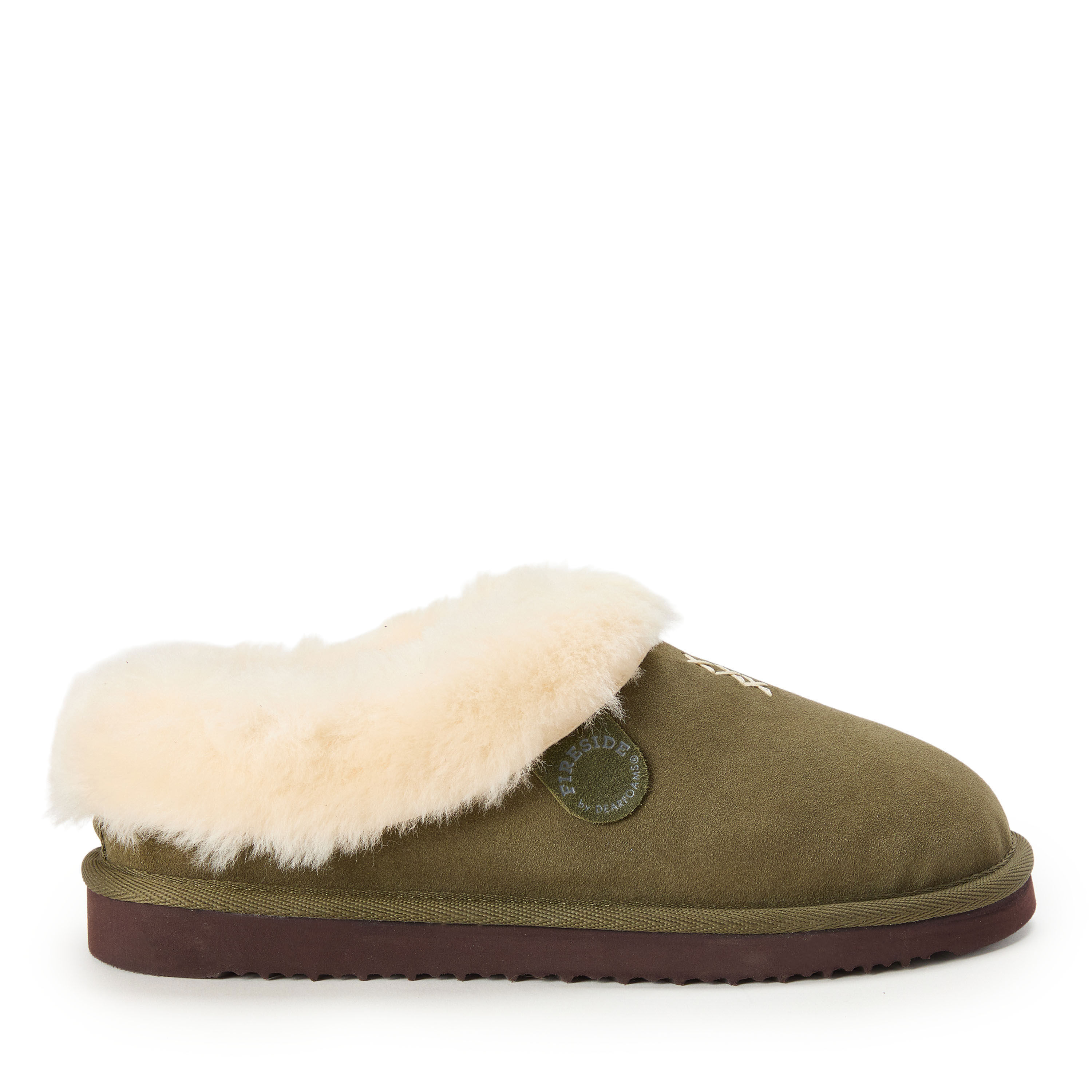 Women's Fireside by Dearfoams Adelaide Genuine Shearling Clog Slipper - Water Resistant