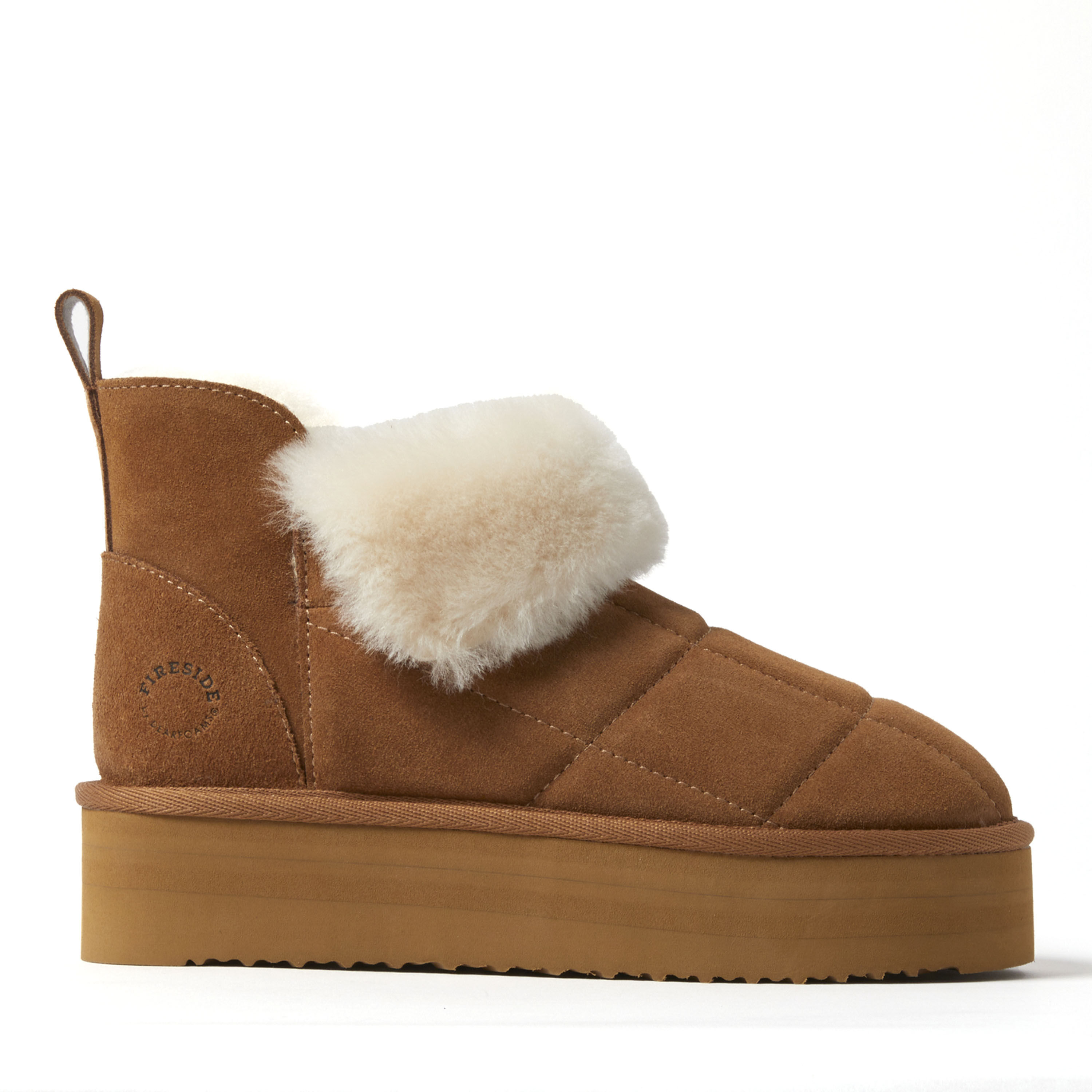 Women's Bayswater Genuine Shearling Quilted Platform Bootie