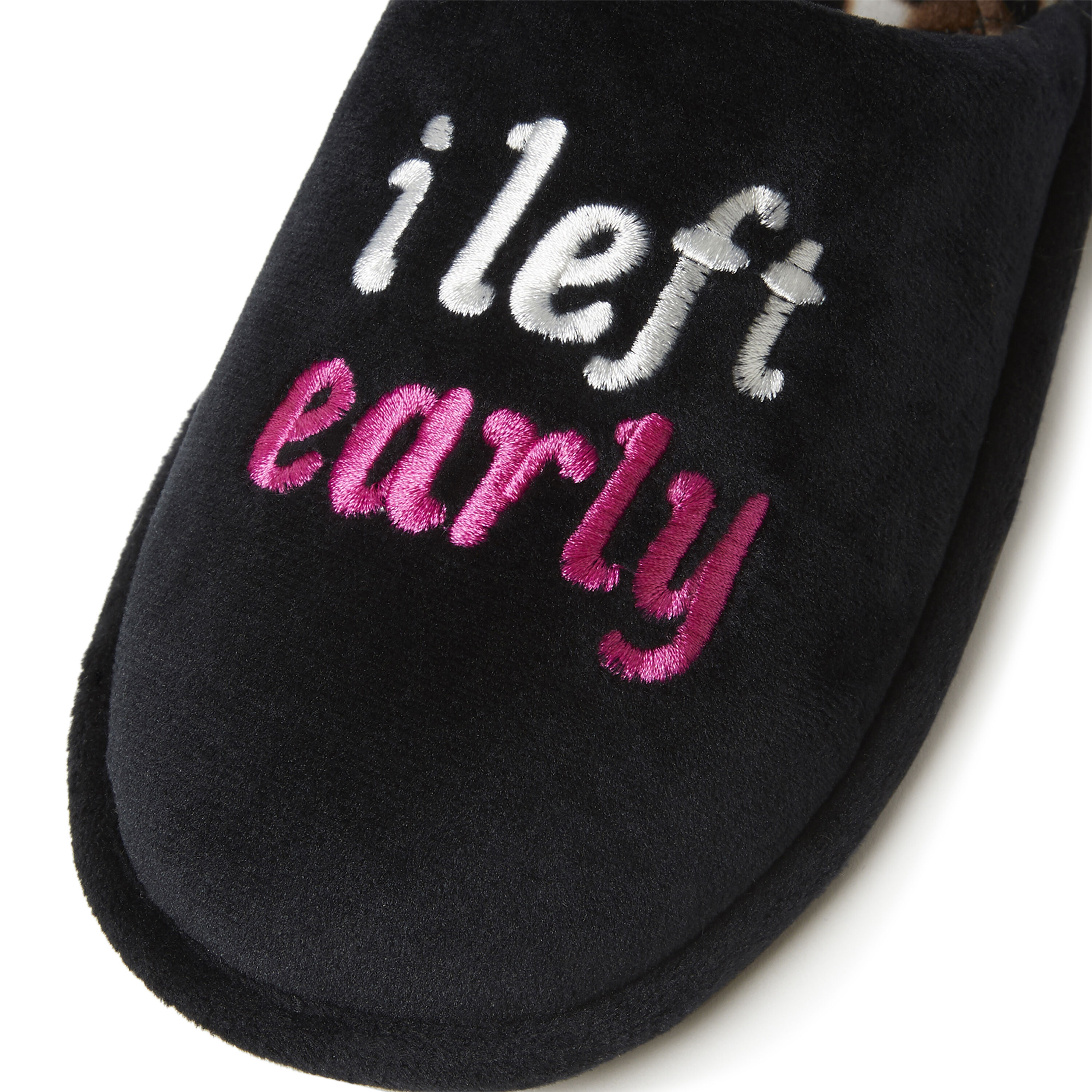Women's Novelty Scuff Slipper with Eye Mask