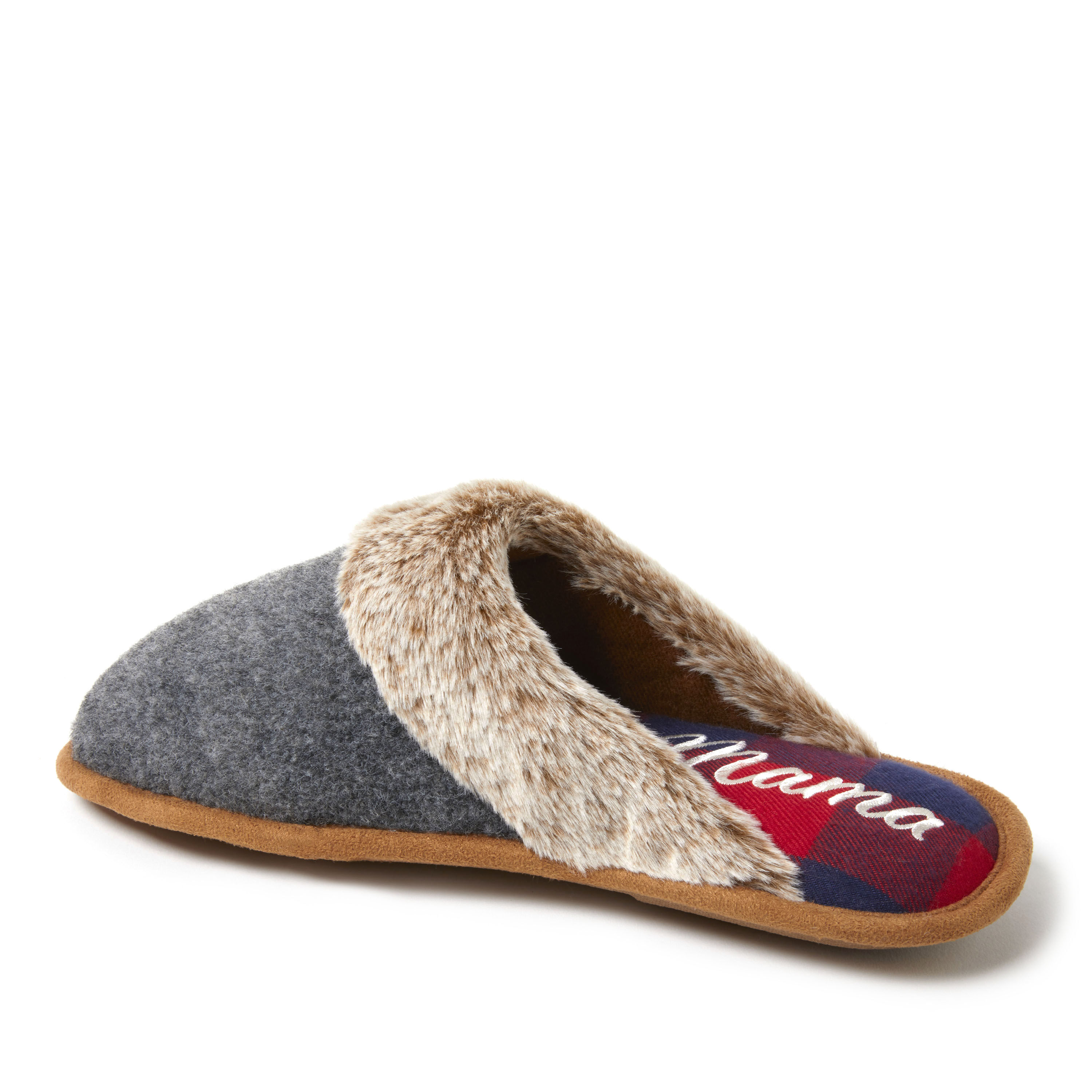 Women's Family Scuff with Mama Bear Embroidery