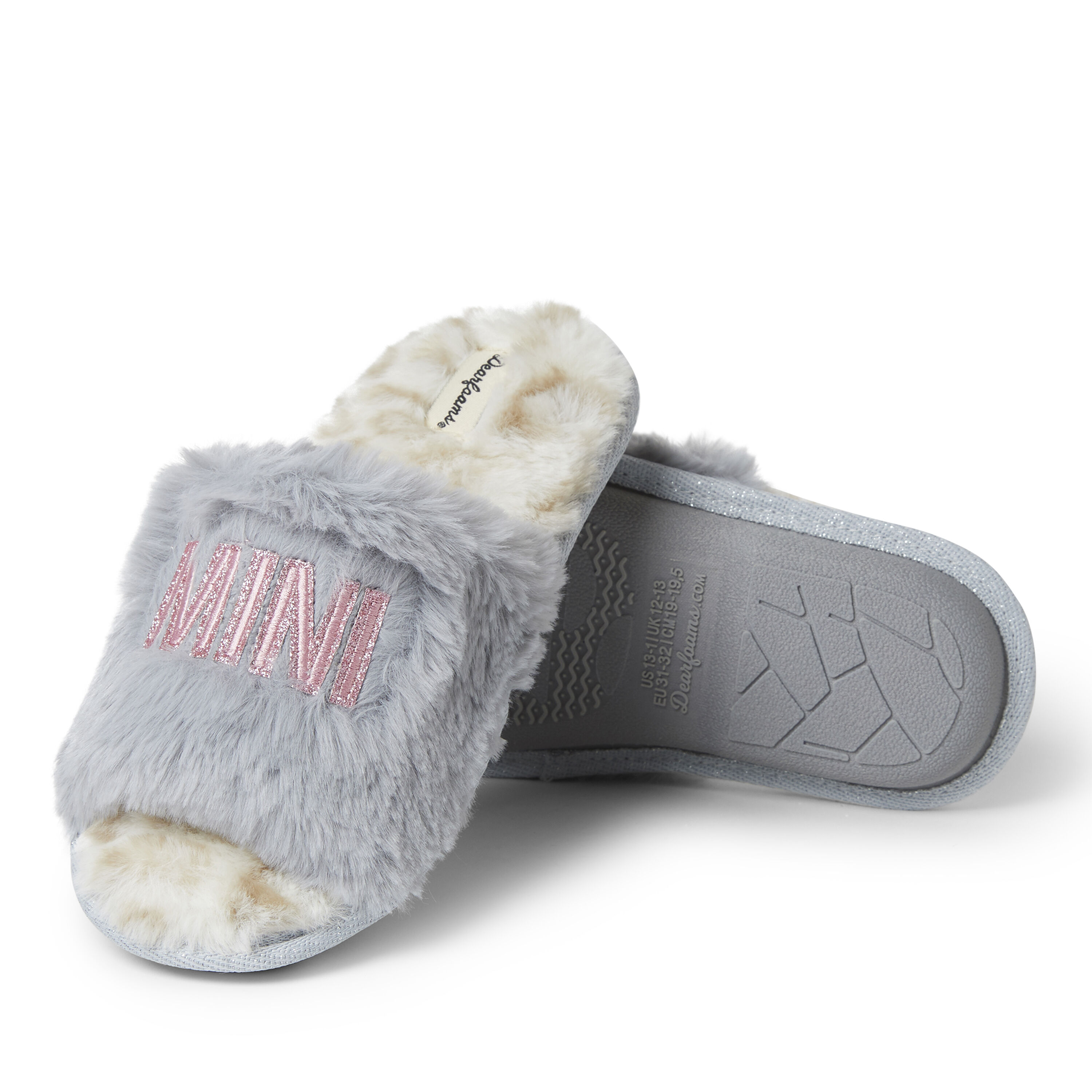 Kids Lana Slide with Slogan Slipper