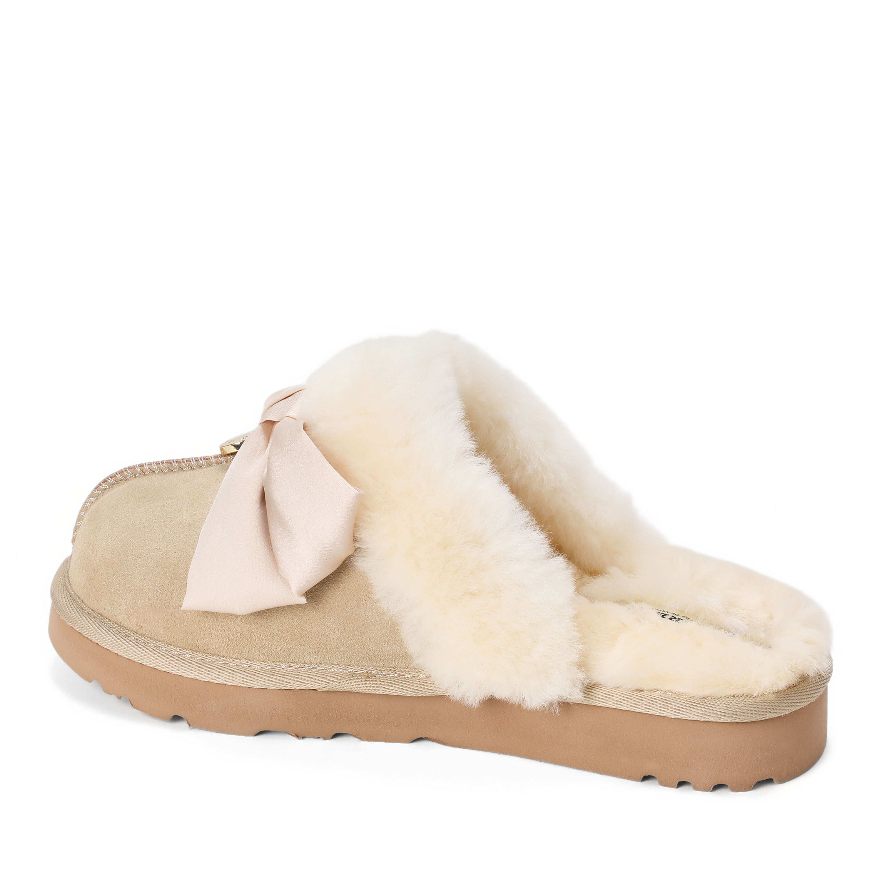 Women's Sydney Dream Bow Genuine Shearling Scuff