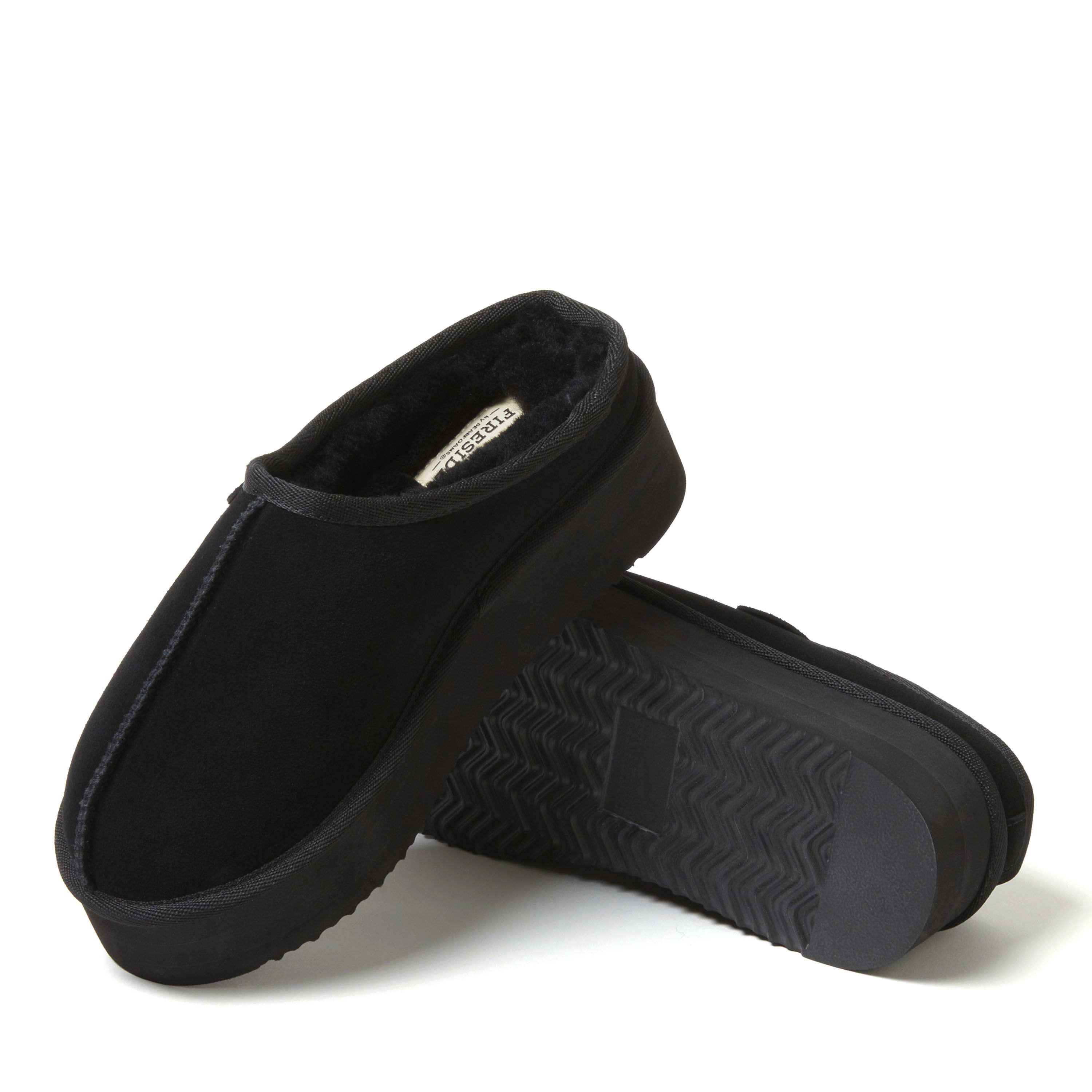 Women's Fireside by Dearfoams Queenstown Platform Genuine Shearling Clog