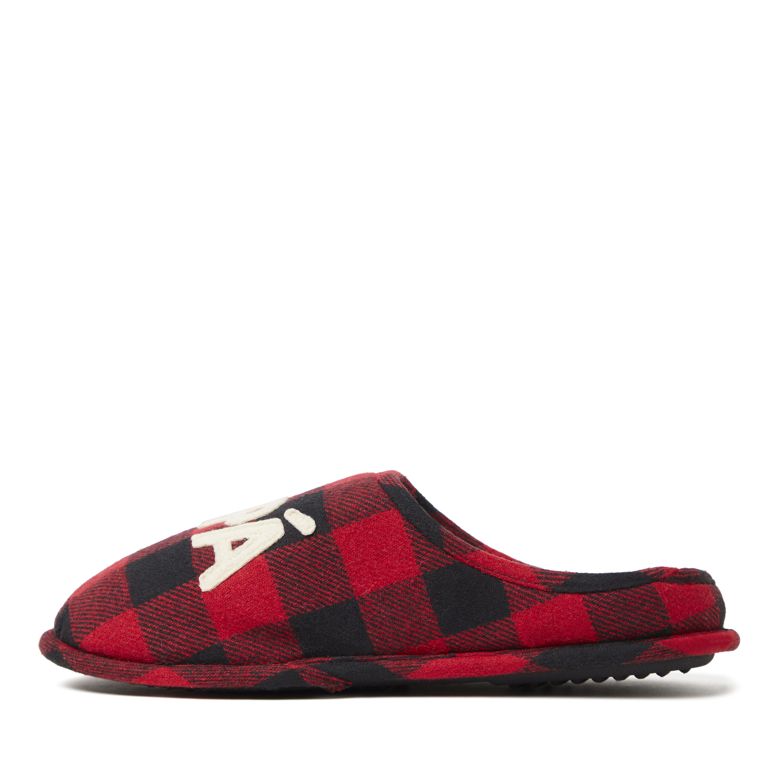 Men's Papa Bear Buffalo Check Clog Slipper