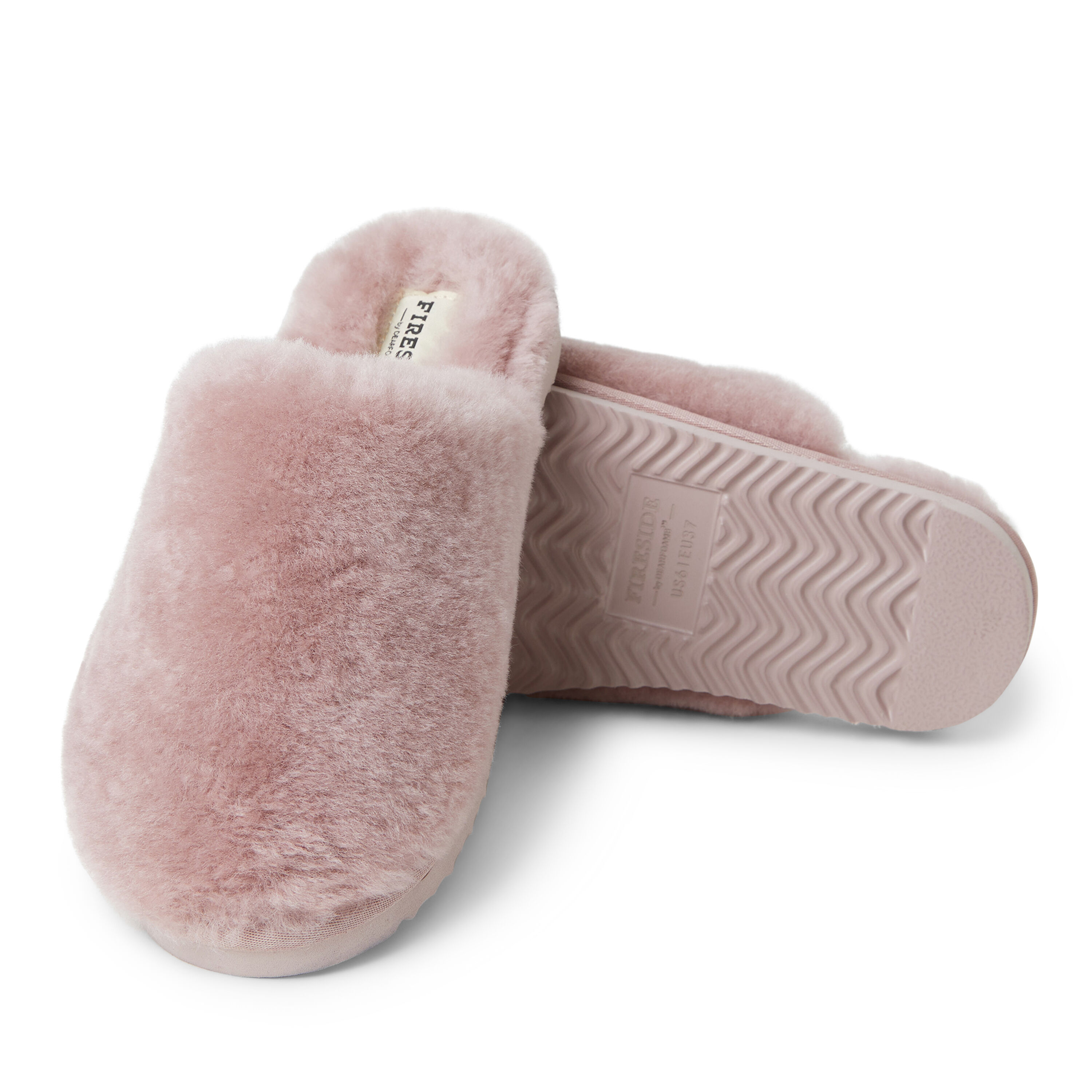 Women's  Fireside By Dearfoams Shelly Beach Genuine Shearling Scuff