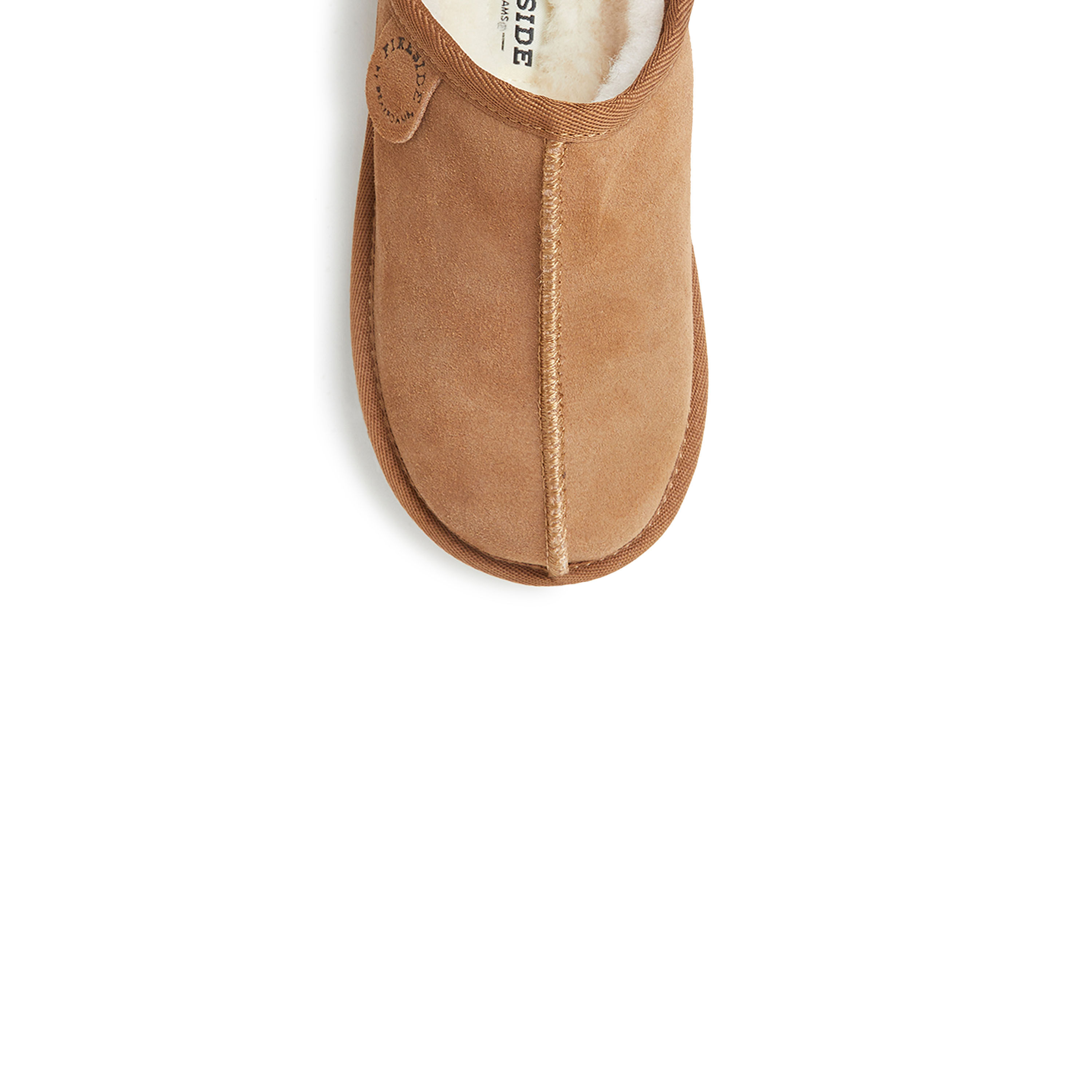 Kid's Fireside by Dearfoams Dempsey Genuine Shearling Clog Slipper