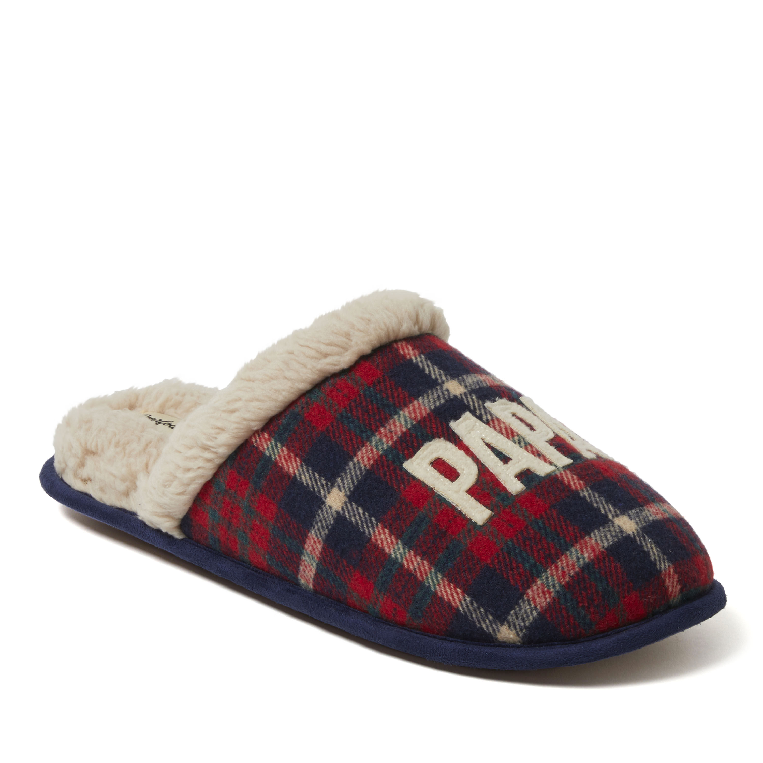 Men s Papa Bear Plaid Scuff