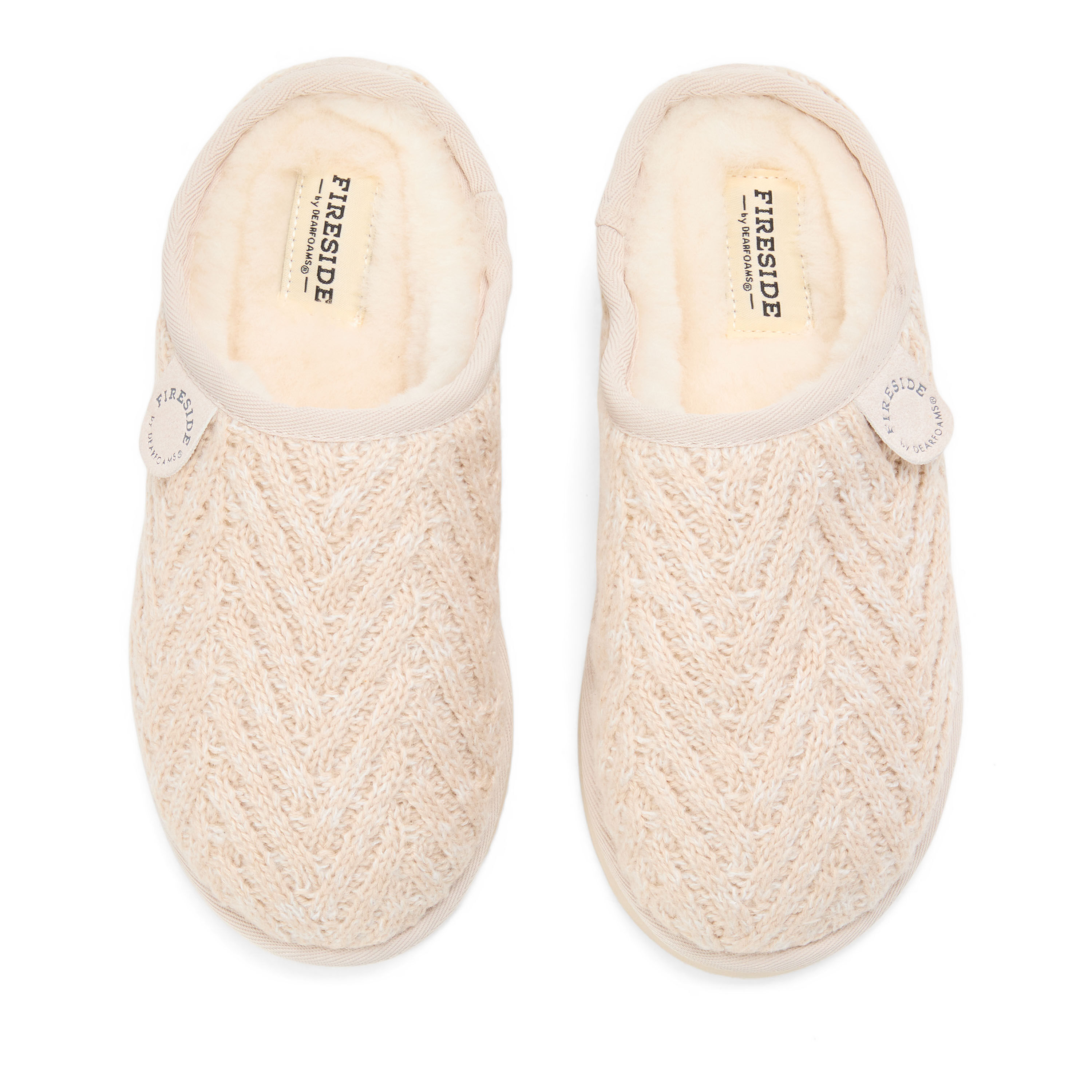 Women's Fireside by Dearfoams Greta Knit Shearling