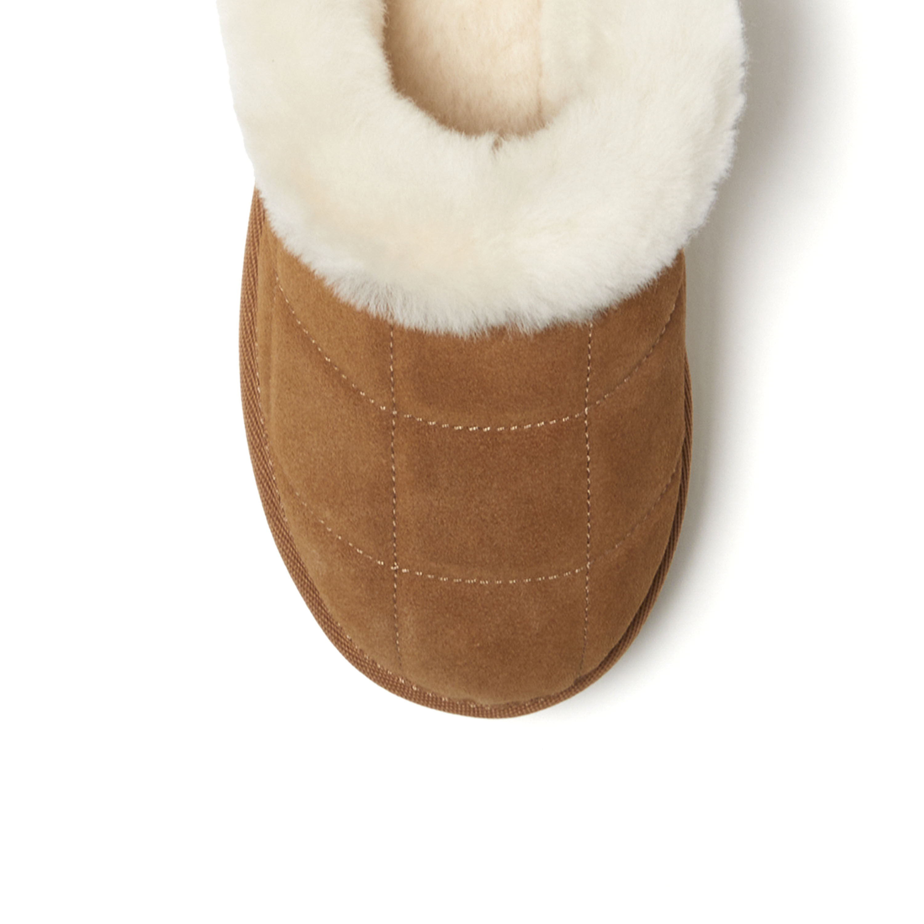 Women's Fireside by Dearfoams Bendigo Genuine Shearling Quilted Platform Clog