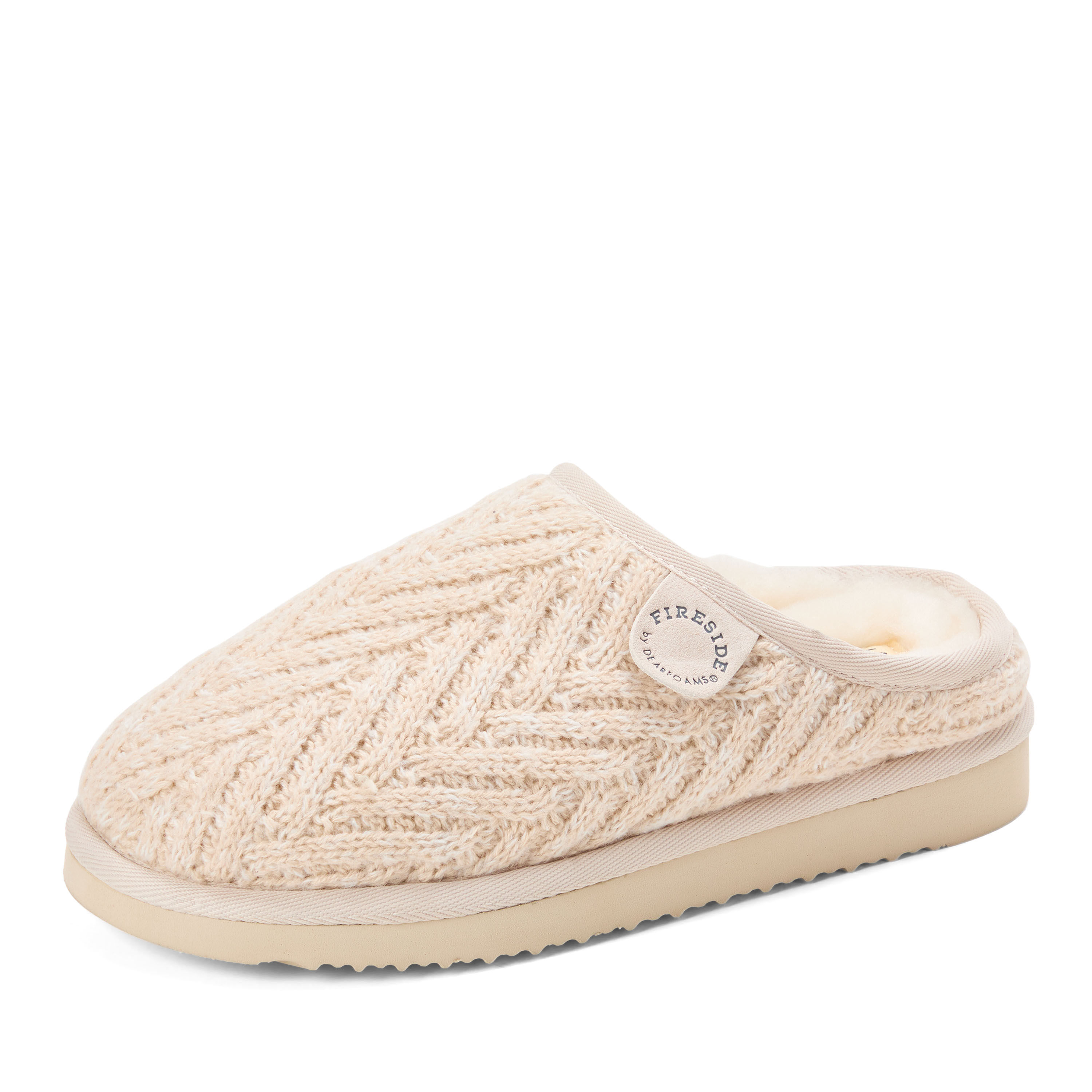 Women's Fireside by Dearfoams Greta Knit Shearling