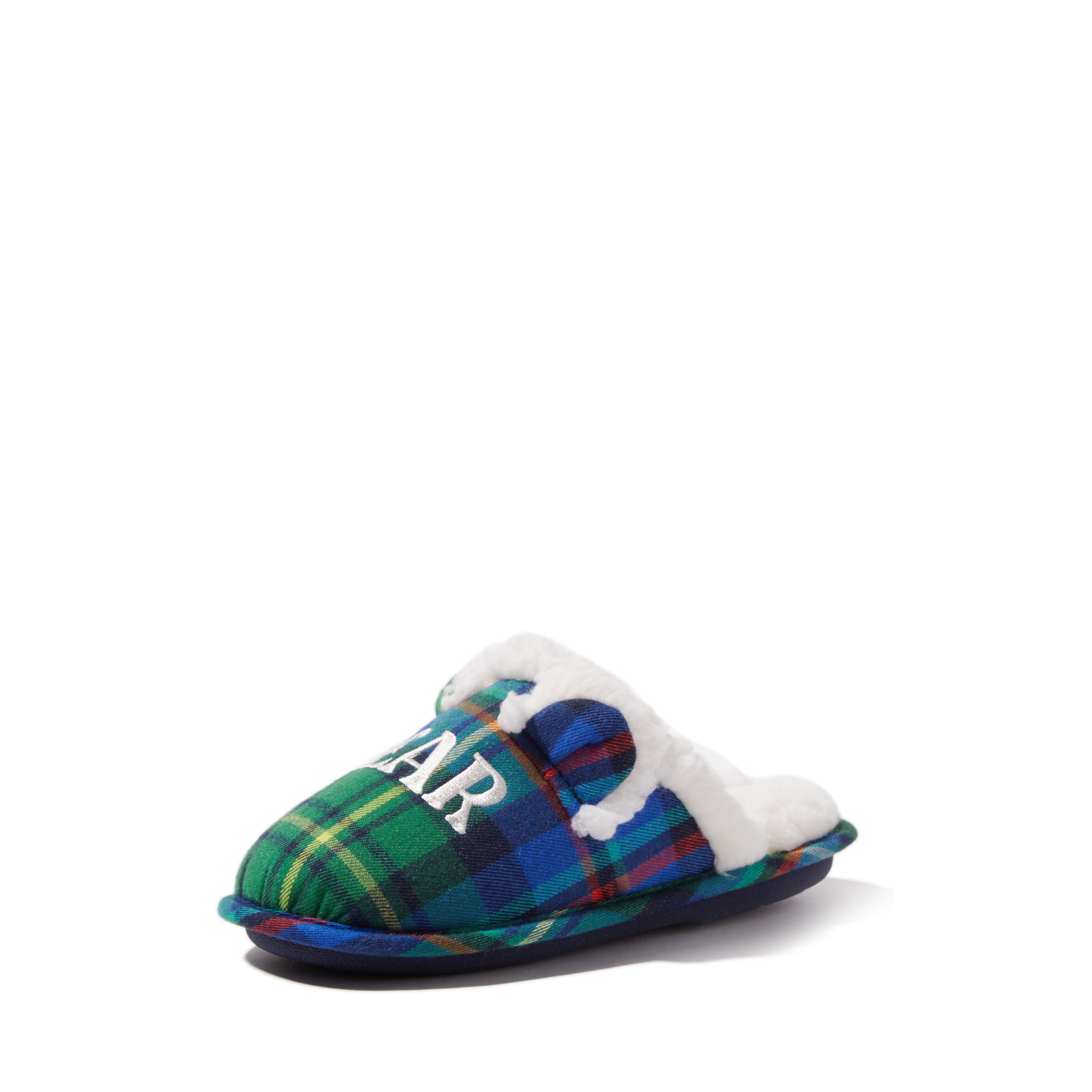Boys store tartan slippers