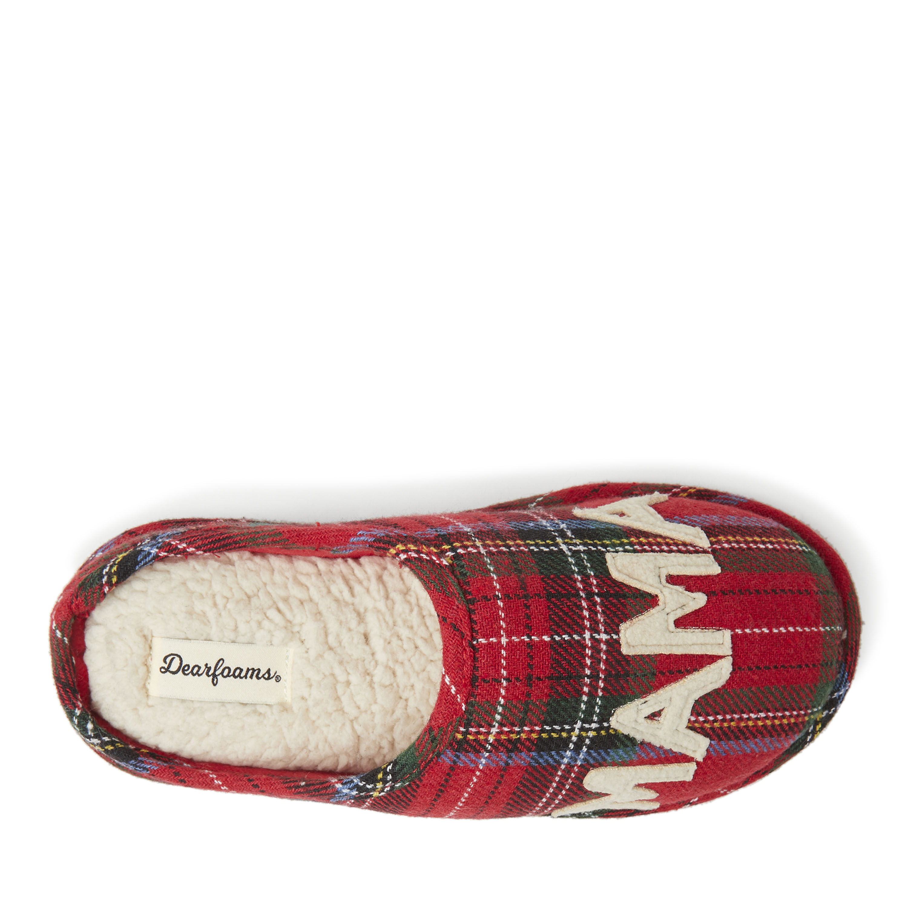 Women s Mama Bear Plaid Clog Slippers
