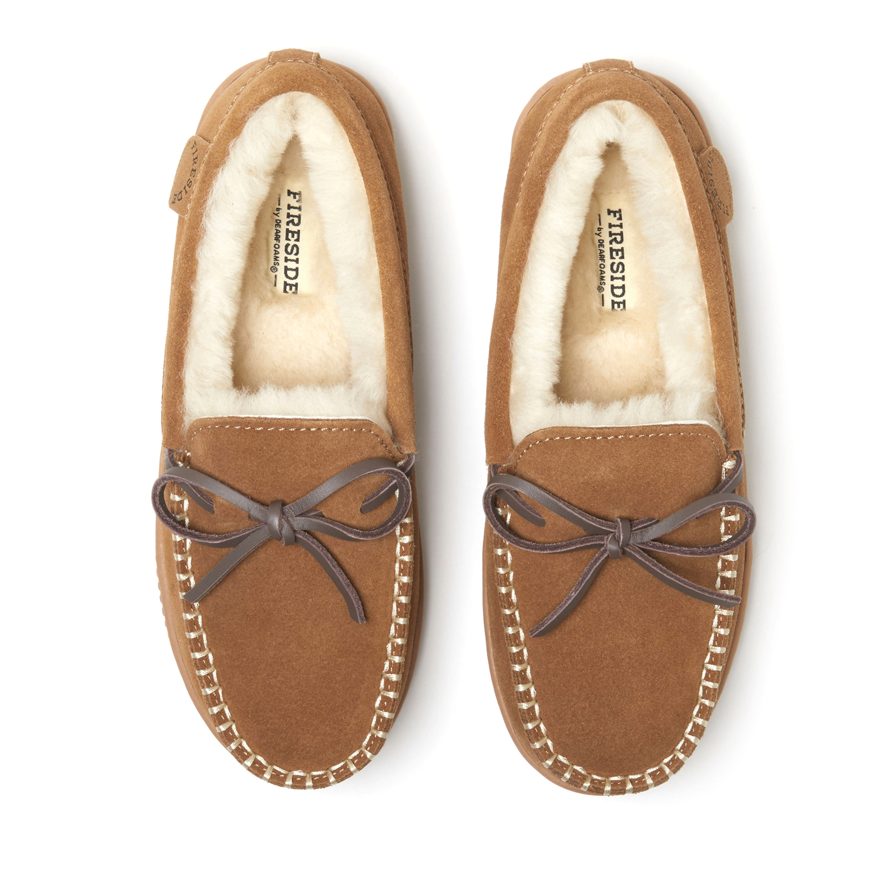 Women's Fireside by Dearfoams Alice Springs Genuine Shearling Moccasin