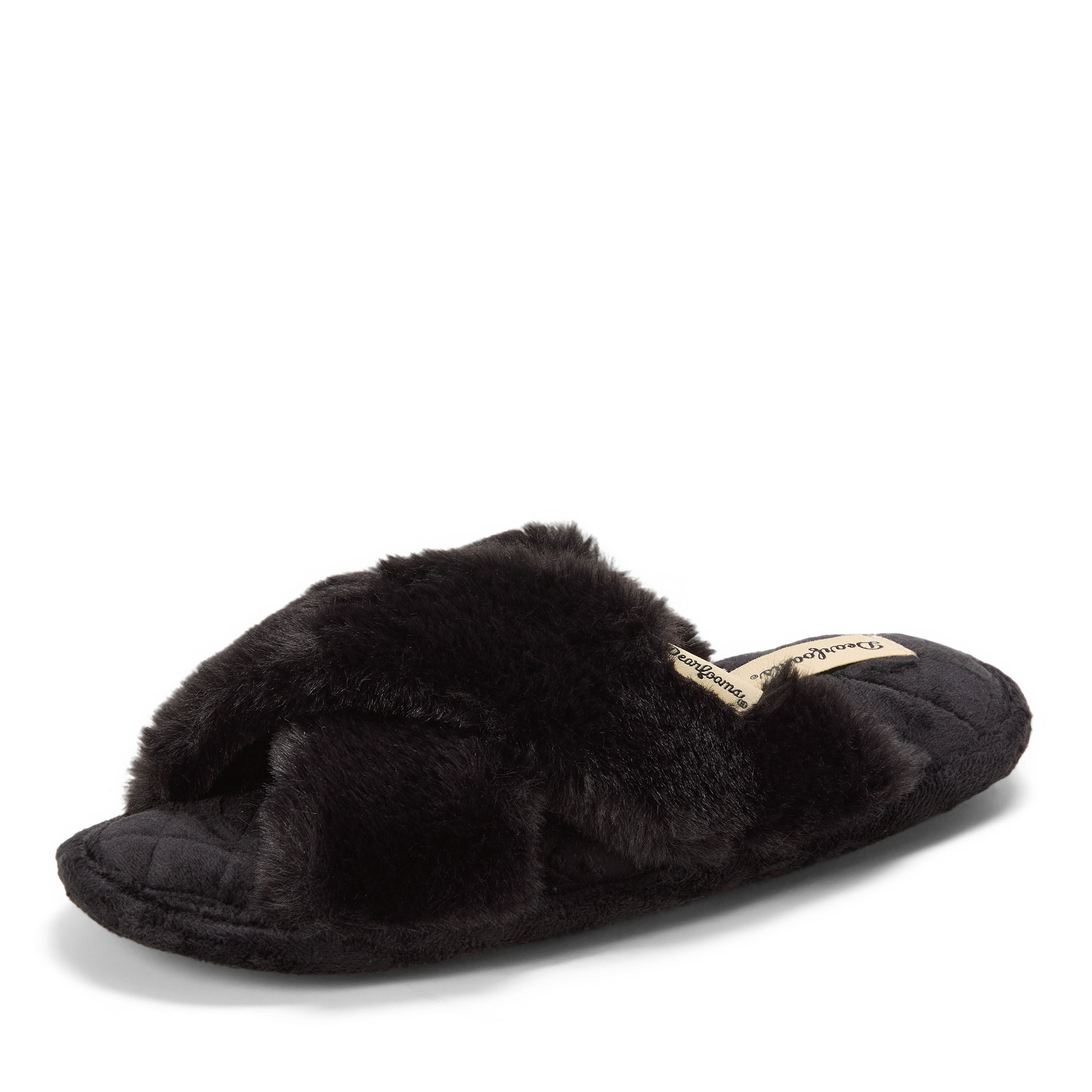 Women's Jessica Furry Crossband Slide Slipper