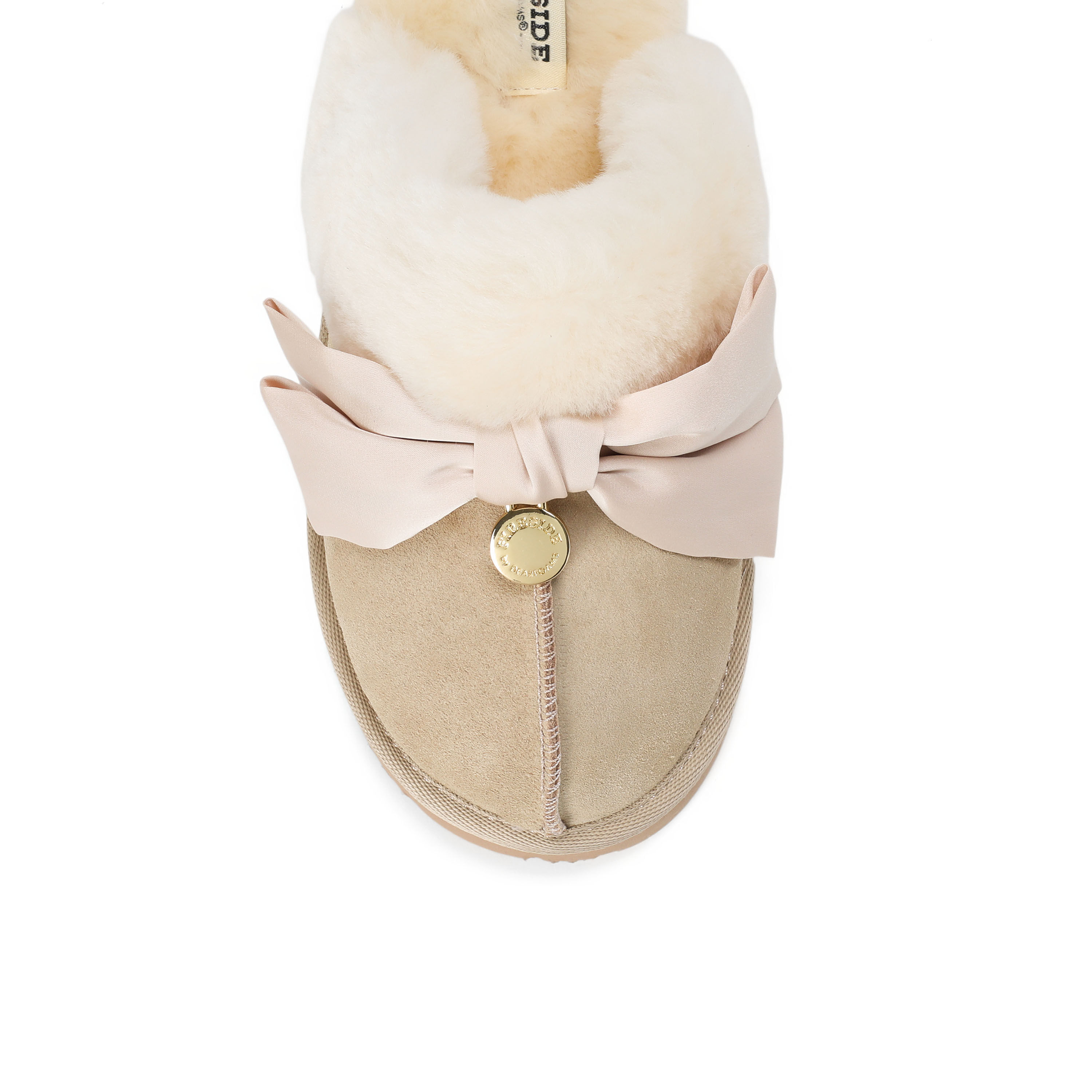 Women's Sydney Dream Bow Genuine Shearling Scuff