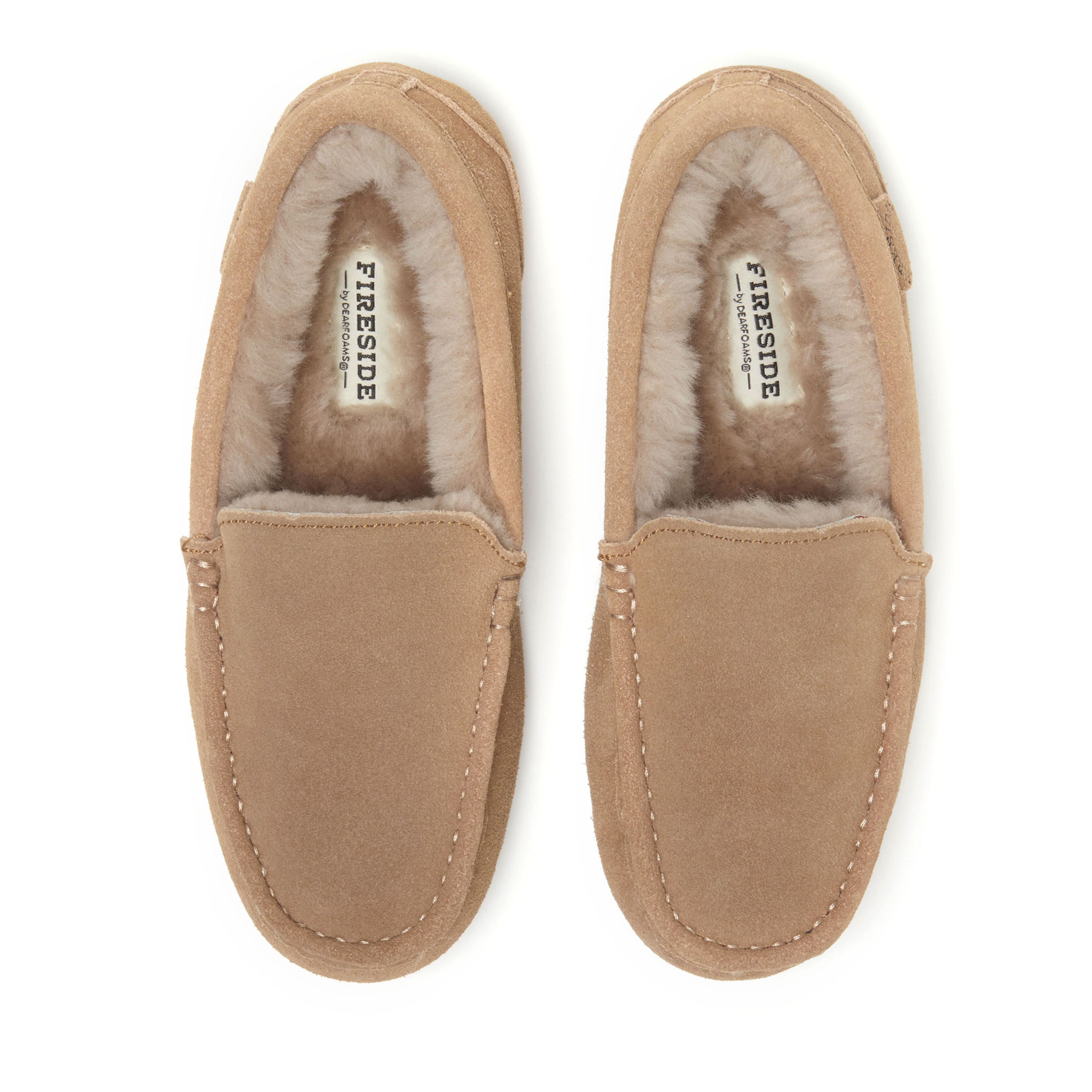 Women's Fireside by Dearfoams Mel Genuine Shearling Moccasin