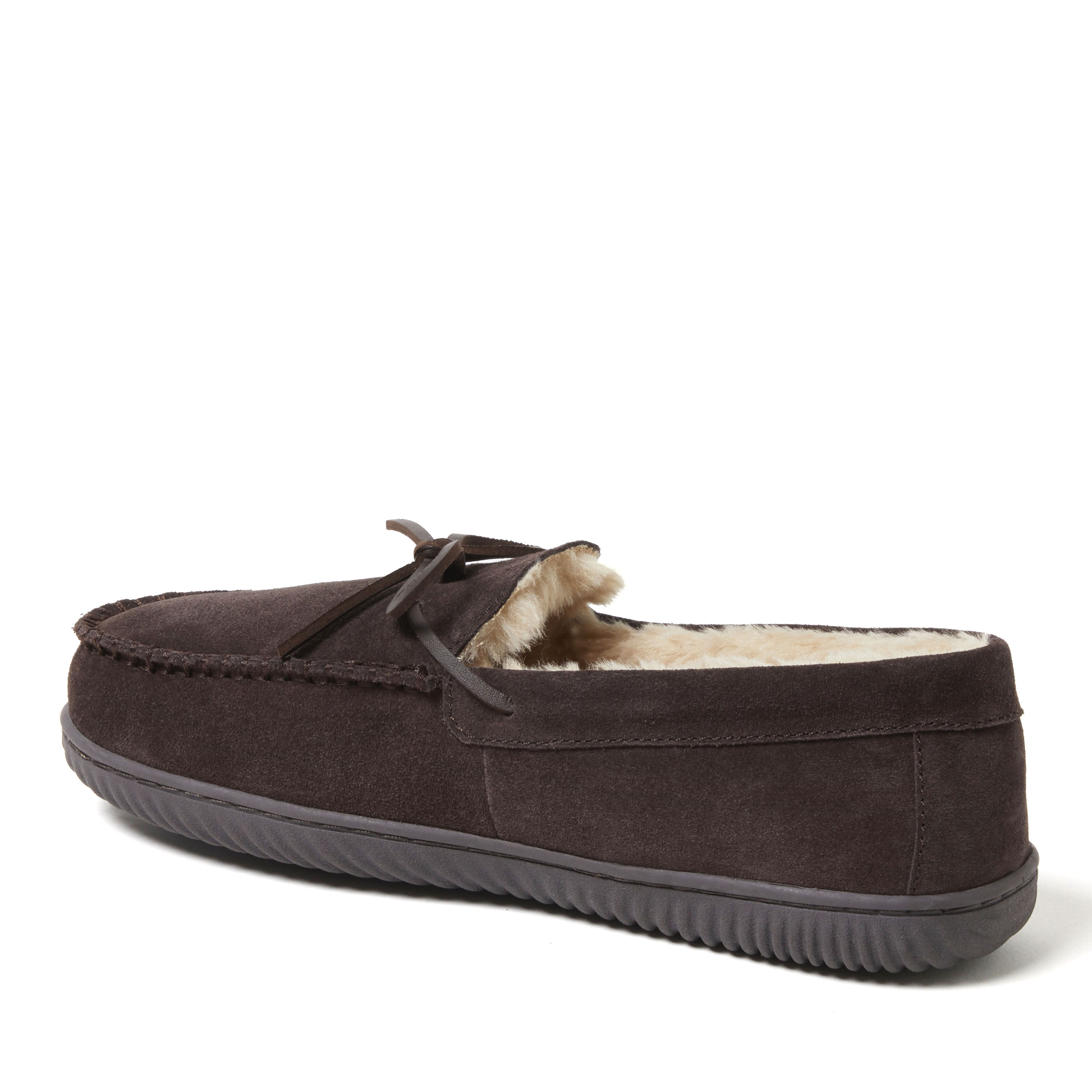 Men's Douglas Genuine Suede Moc With Tie