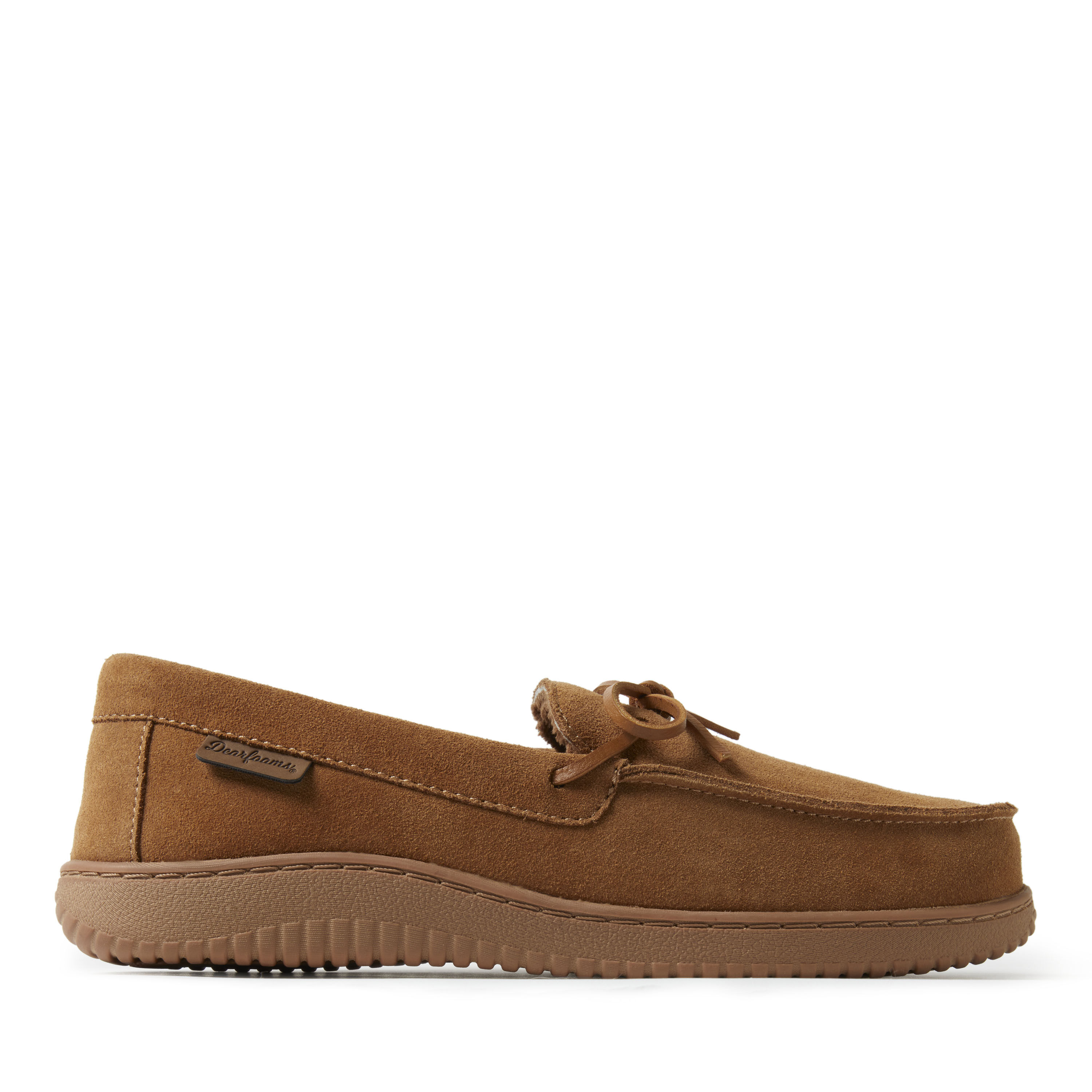 Mens fur best sale moccasin slippers