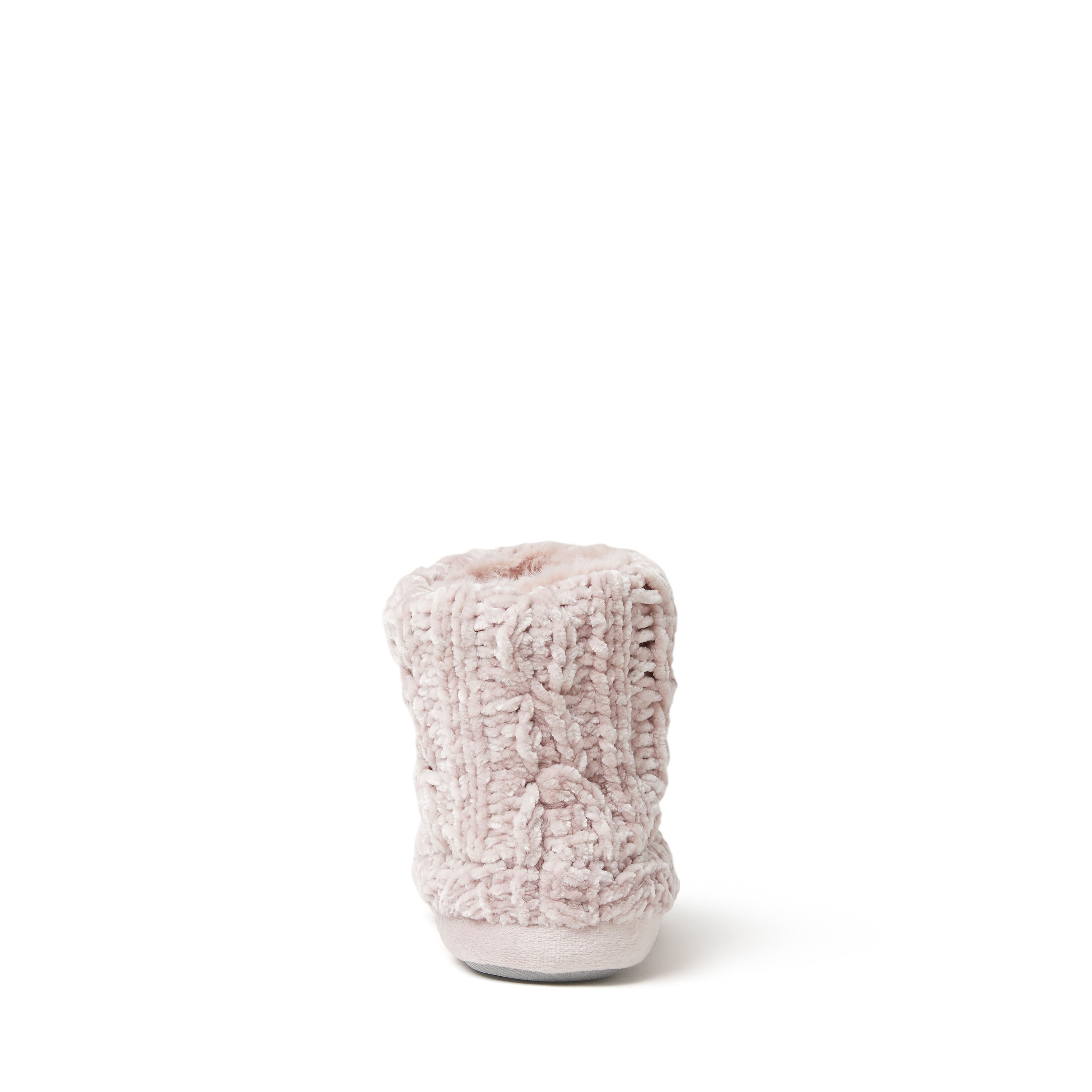 Women's dearfoams leah marled chenille knit bootie slippers sales