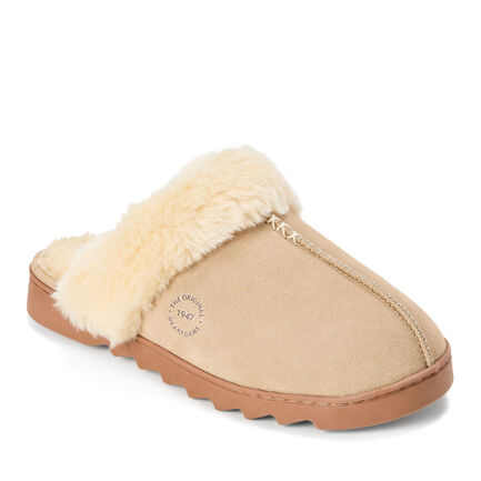 Women's Helena Genuine Suede Scuff With Prayer Seam