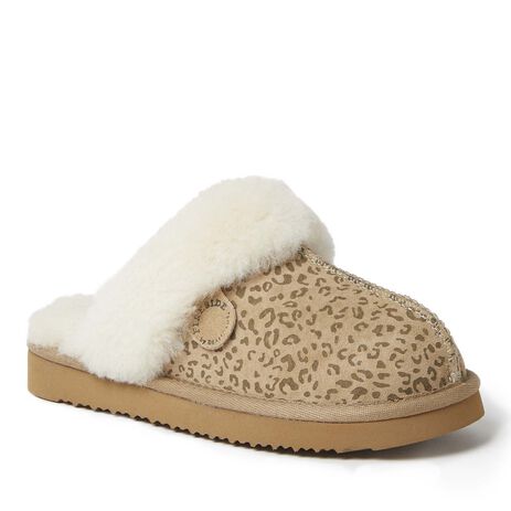 Women's Fireside by Dearfoams Sydney Genuine Shearling Scuff Slipper