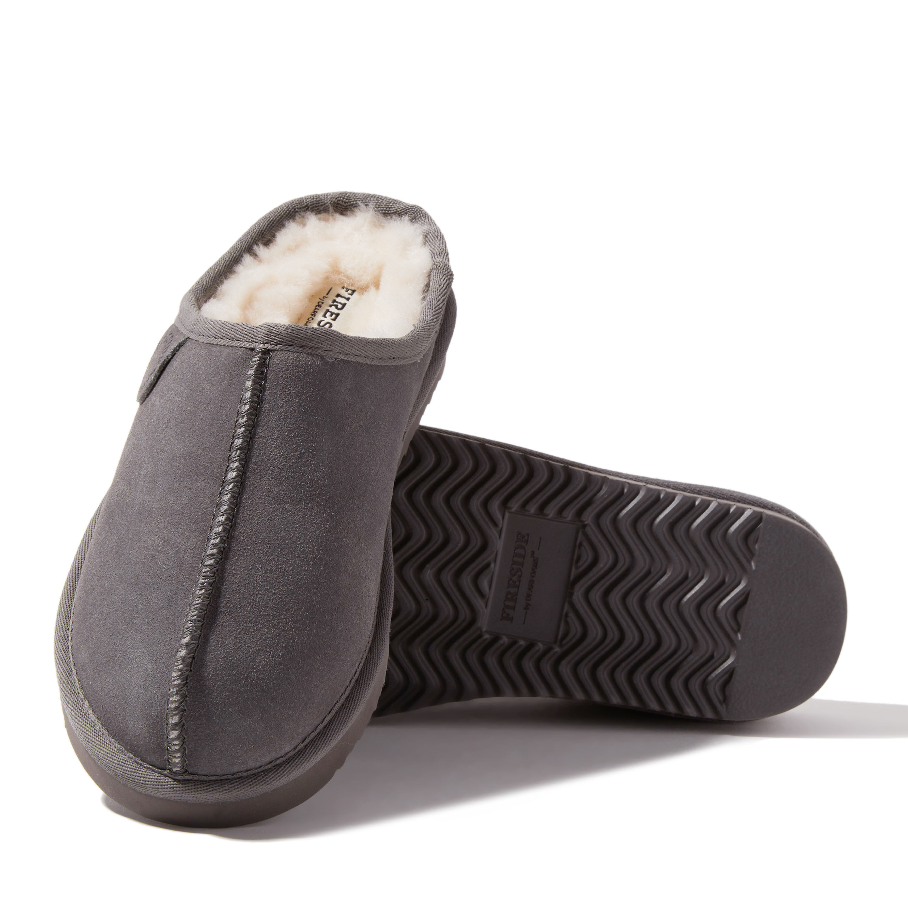 Women's Fireside by Dearfoams Greta Genuine Shearling Clog