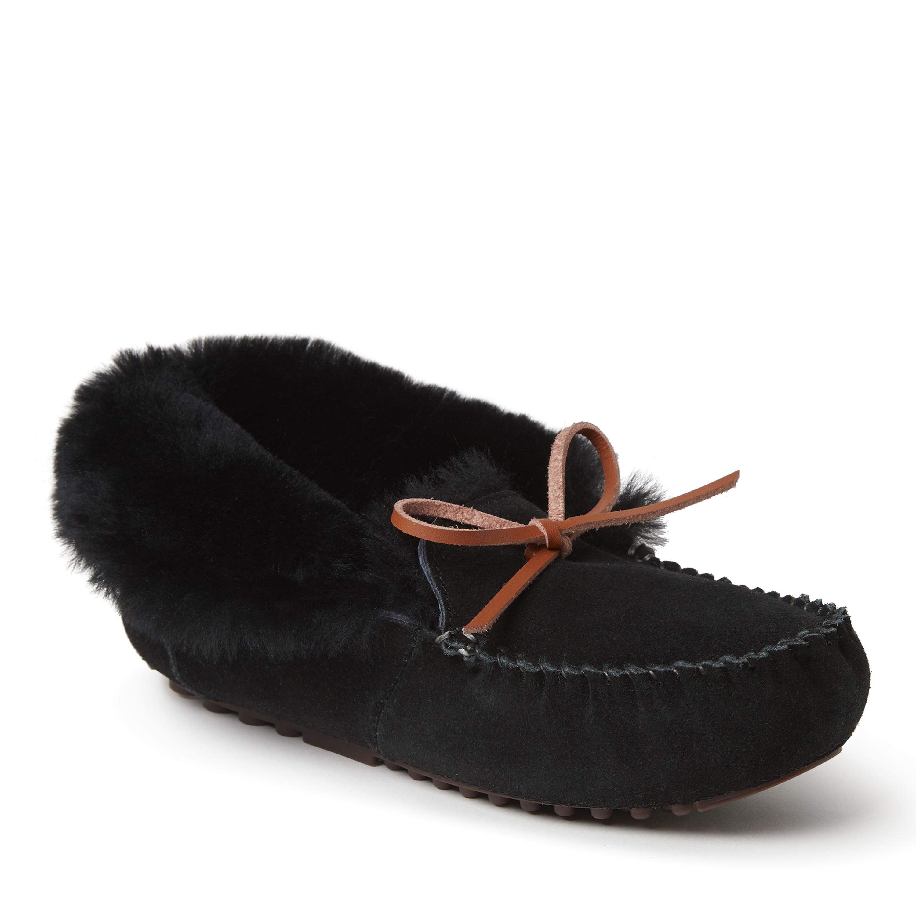 Women s Brisbane Genuine Shearling Foldover Moccasin Slipper with