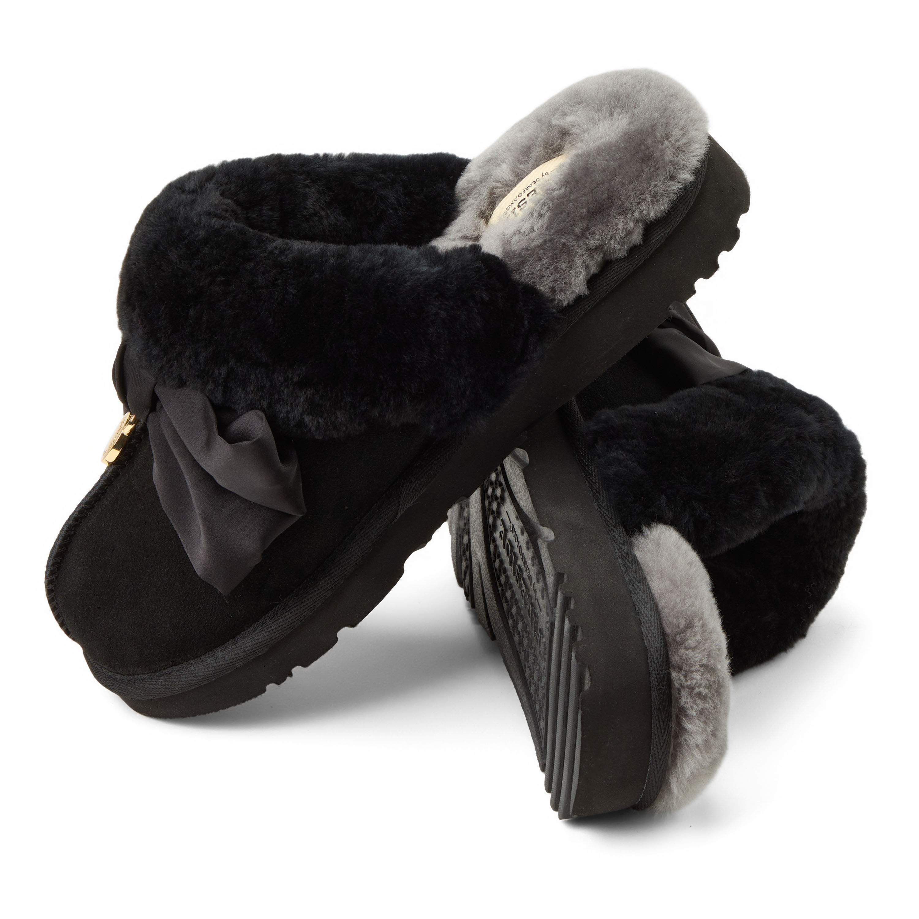 Women's Sydney Dream Bow Genuine Shearling Scuff