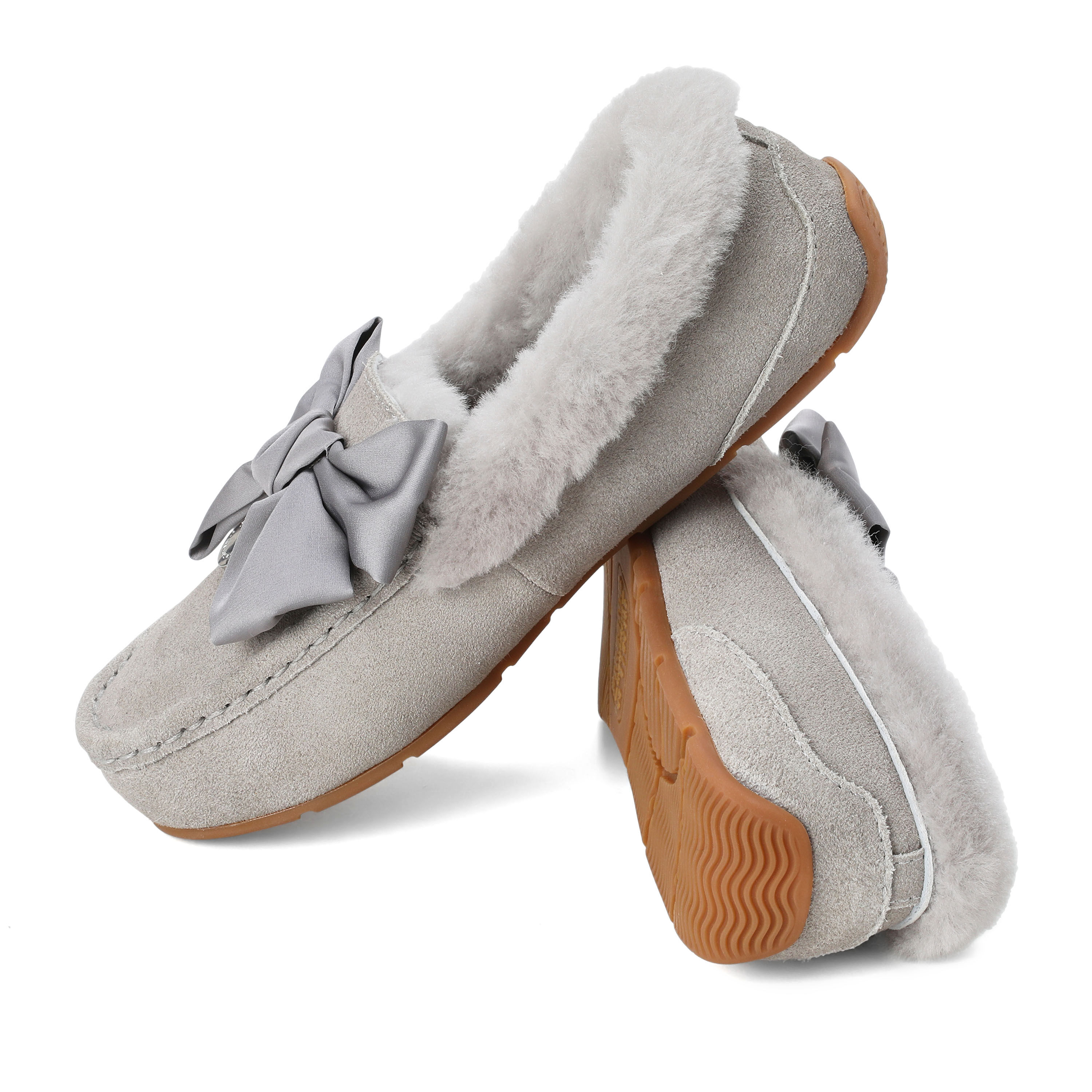 Women's Mel Dream Bow Genuine Shearling Moccasin
