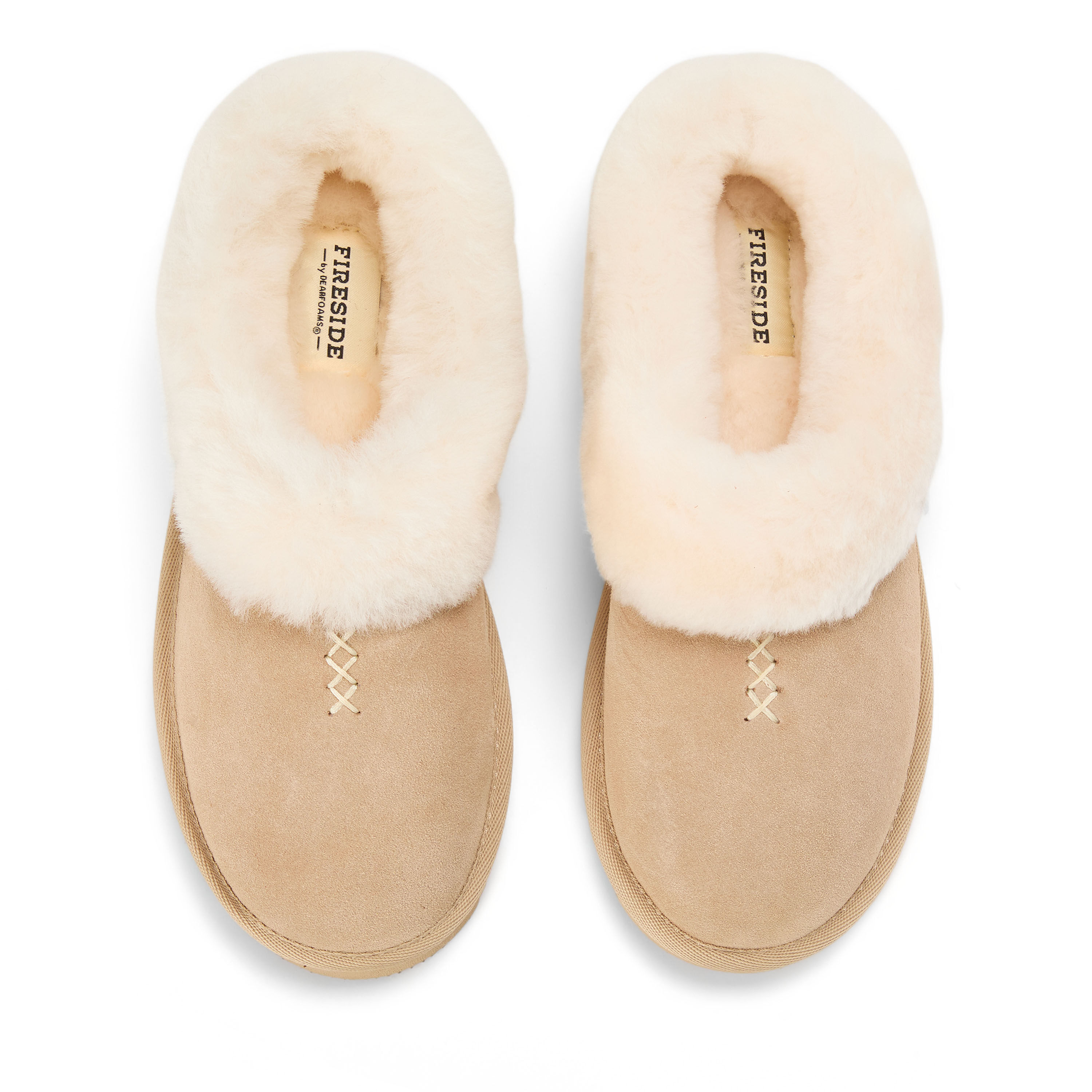 Women's Fireside by Dearfoams Adelaide Genuine Shearling Clog Slipper