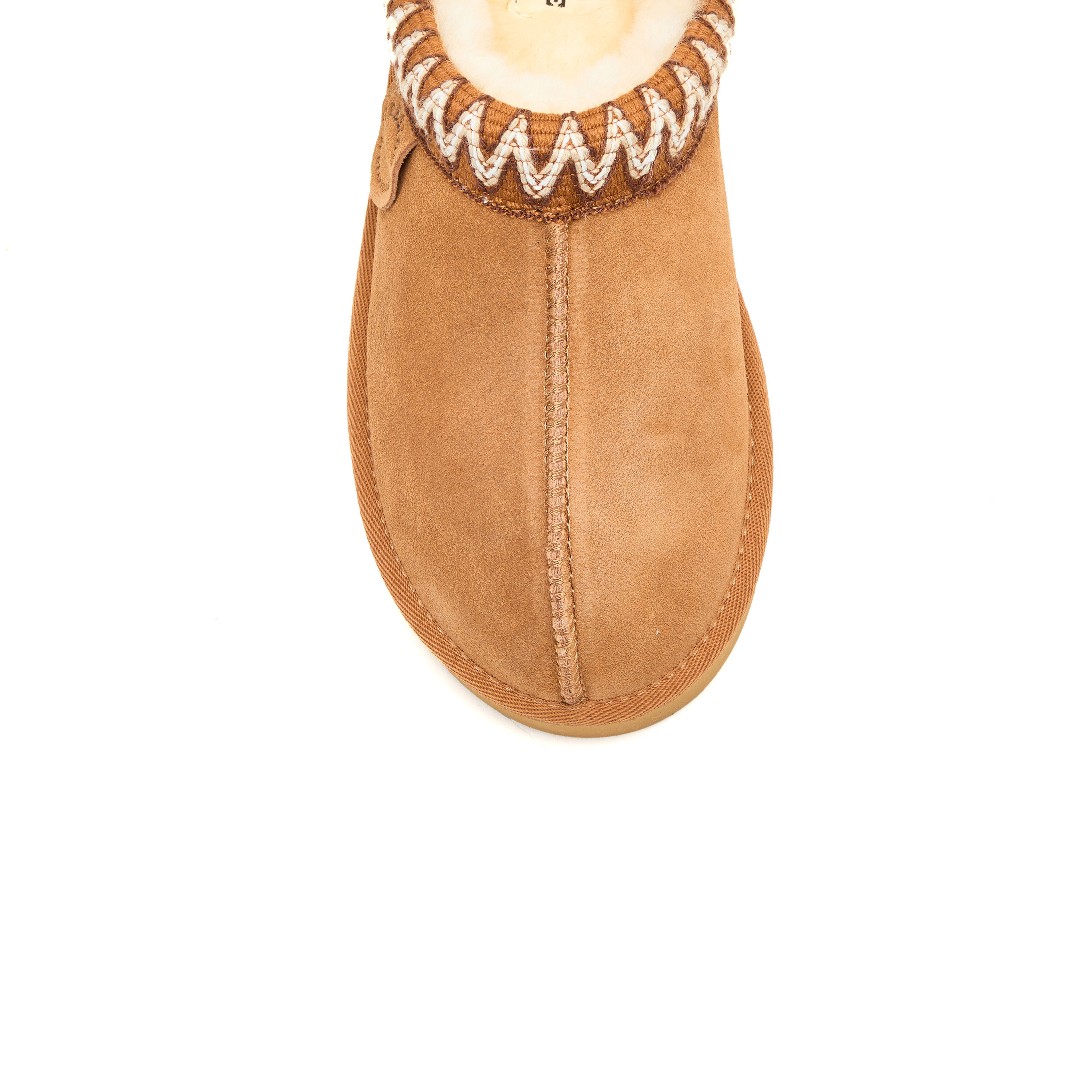 Women's Fireside by Dearfoams Queenstown Genuine Shearling Clog With Taping