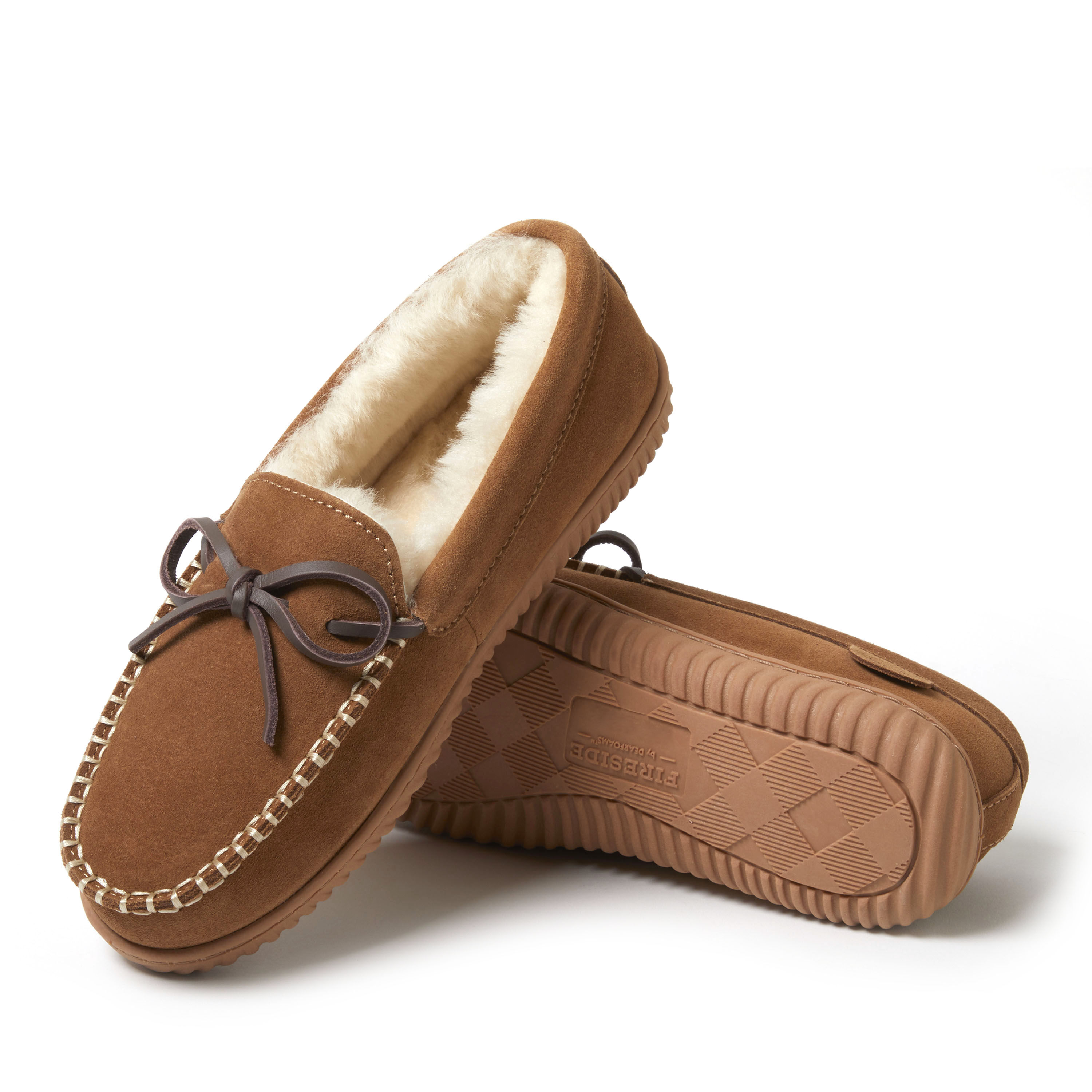 Women's Fireside by Dearfoams Alice Springs Genuine Shearling Moccasin