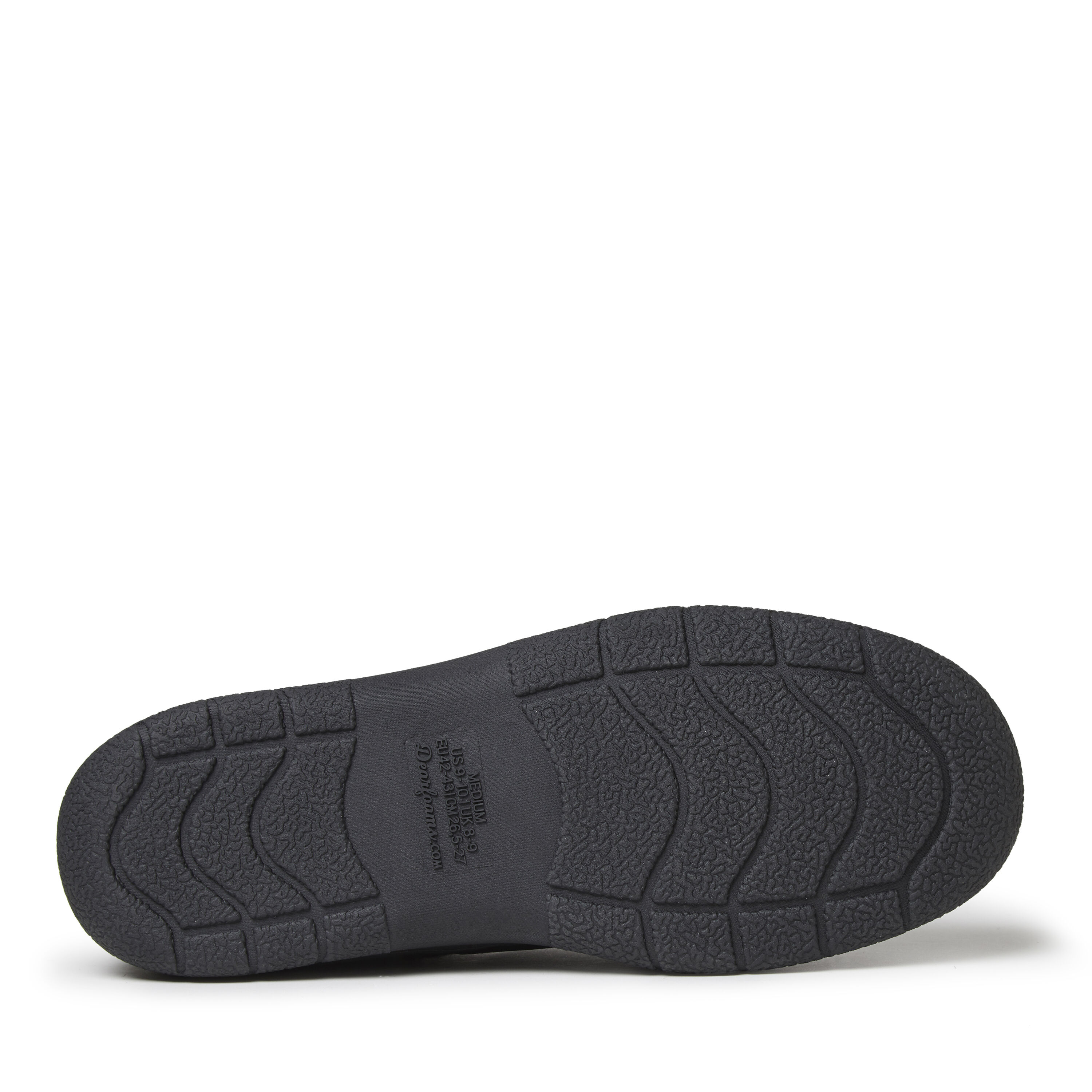 Men's dearfoams herringbone discount closed back slippers
