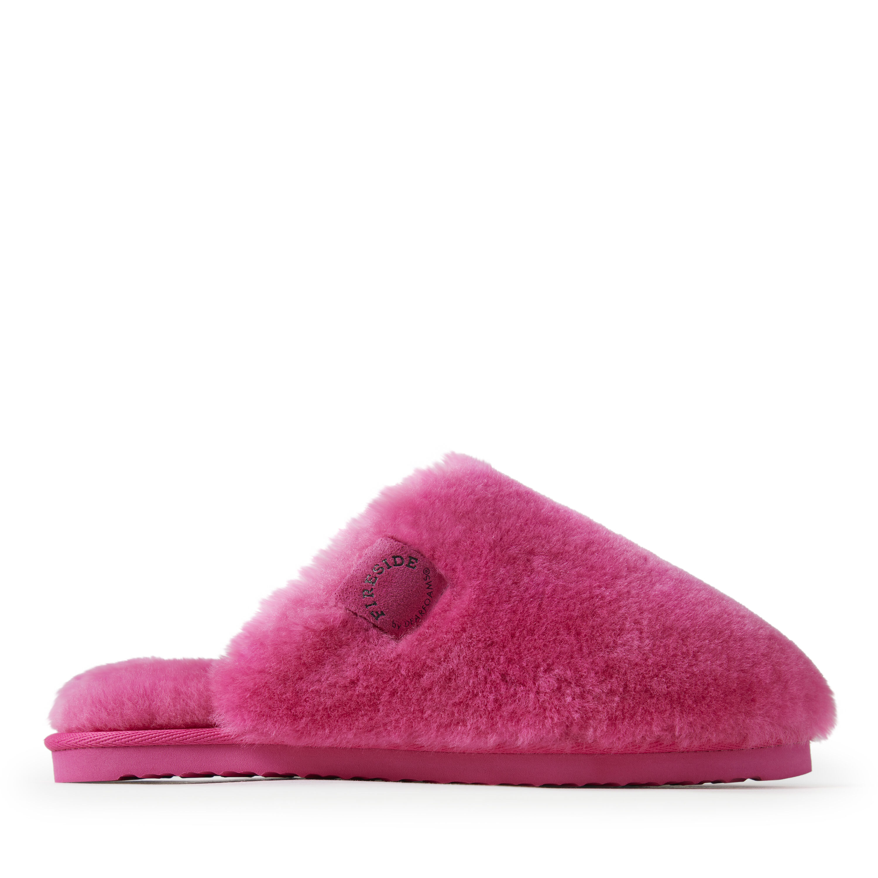 Women's  Fireside By Dearfoams Shelly Beach Genuine Shearling Scuff