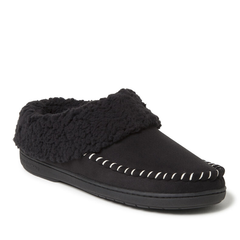 Women's Microsuede Clog Slipper with Whipstitch