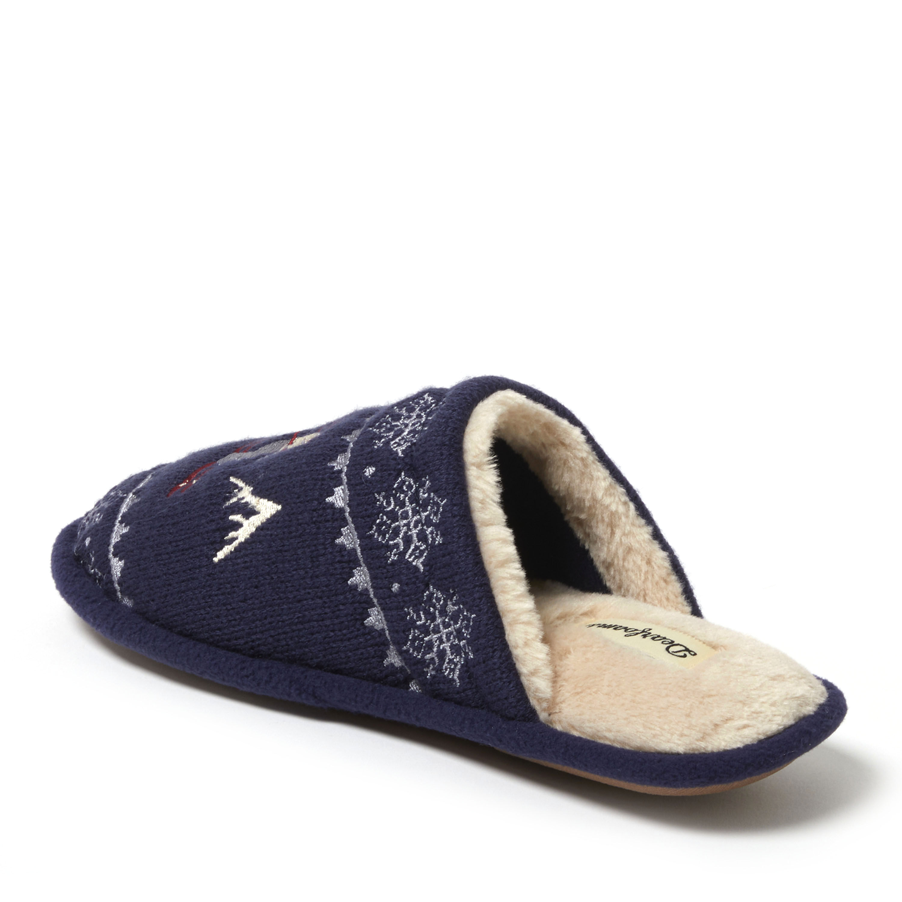 Women's Novelty Knit Scuff With Eyemask