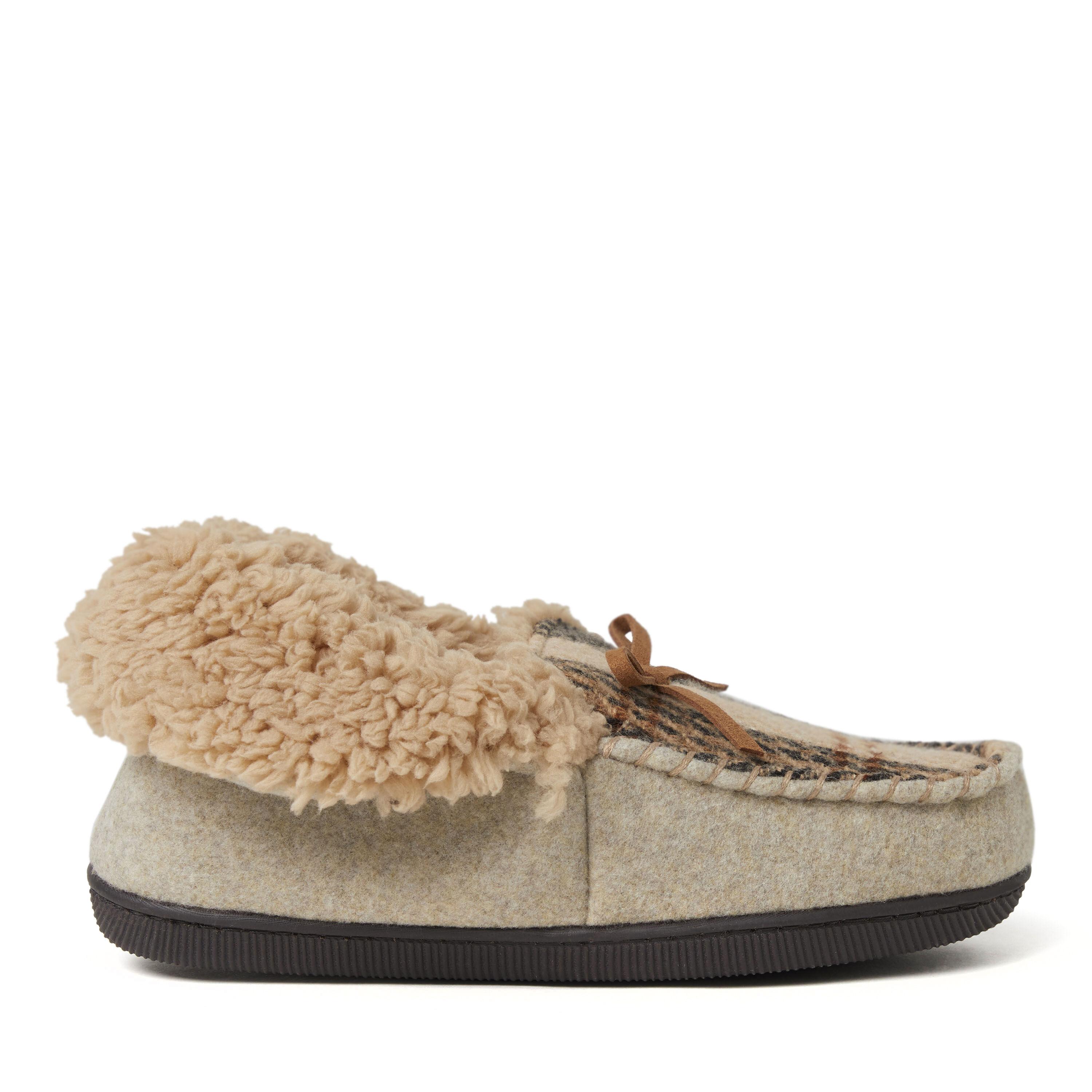 Women's Marley Blanket Plaid Foldover Moccasin Slipper