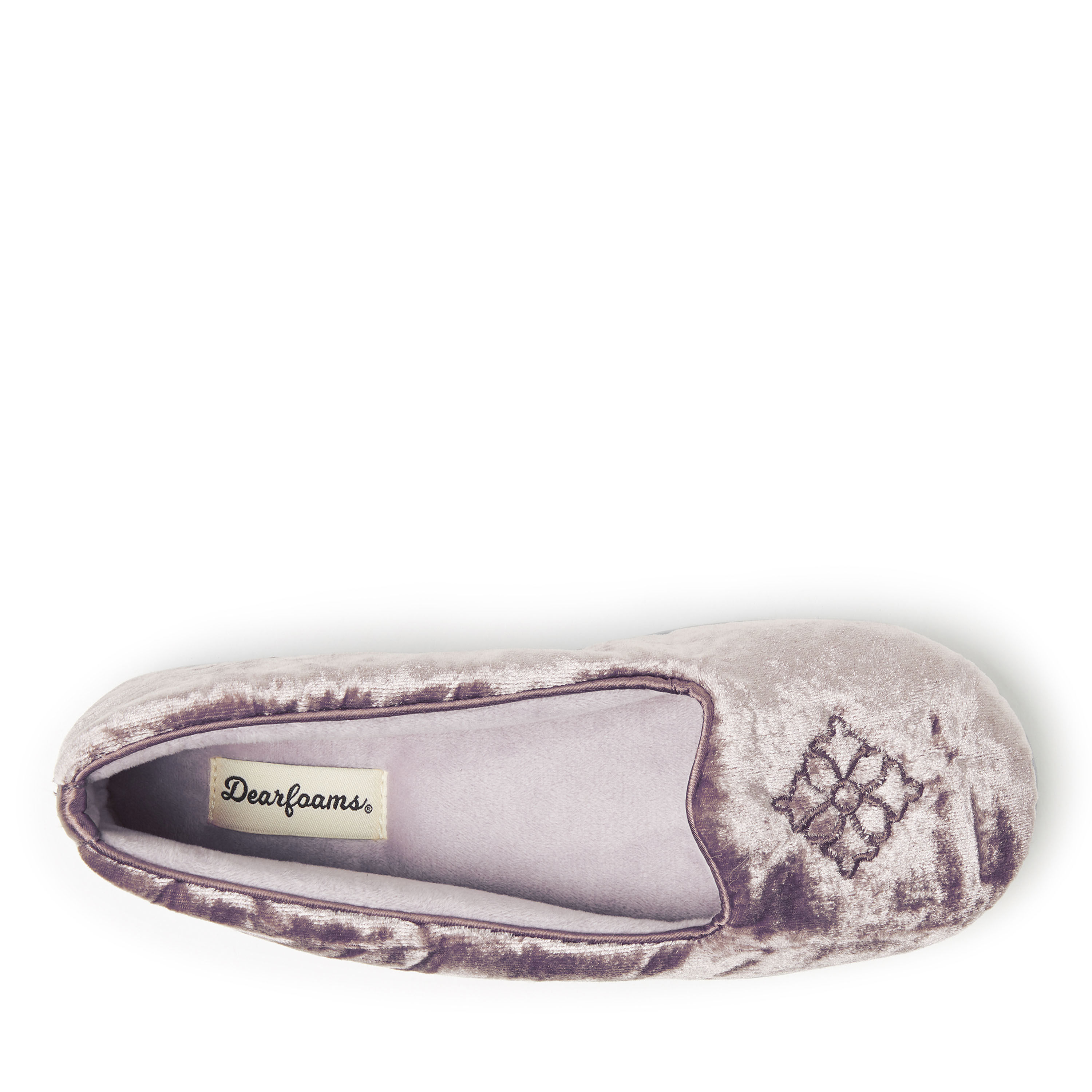 Dearfoams women's rebecca outlet microfiber velour slipper