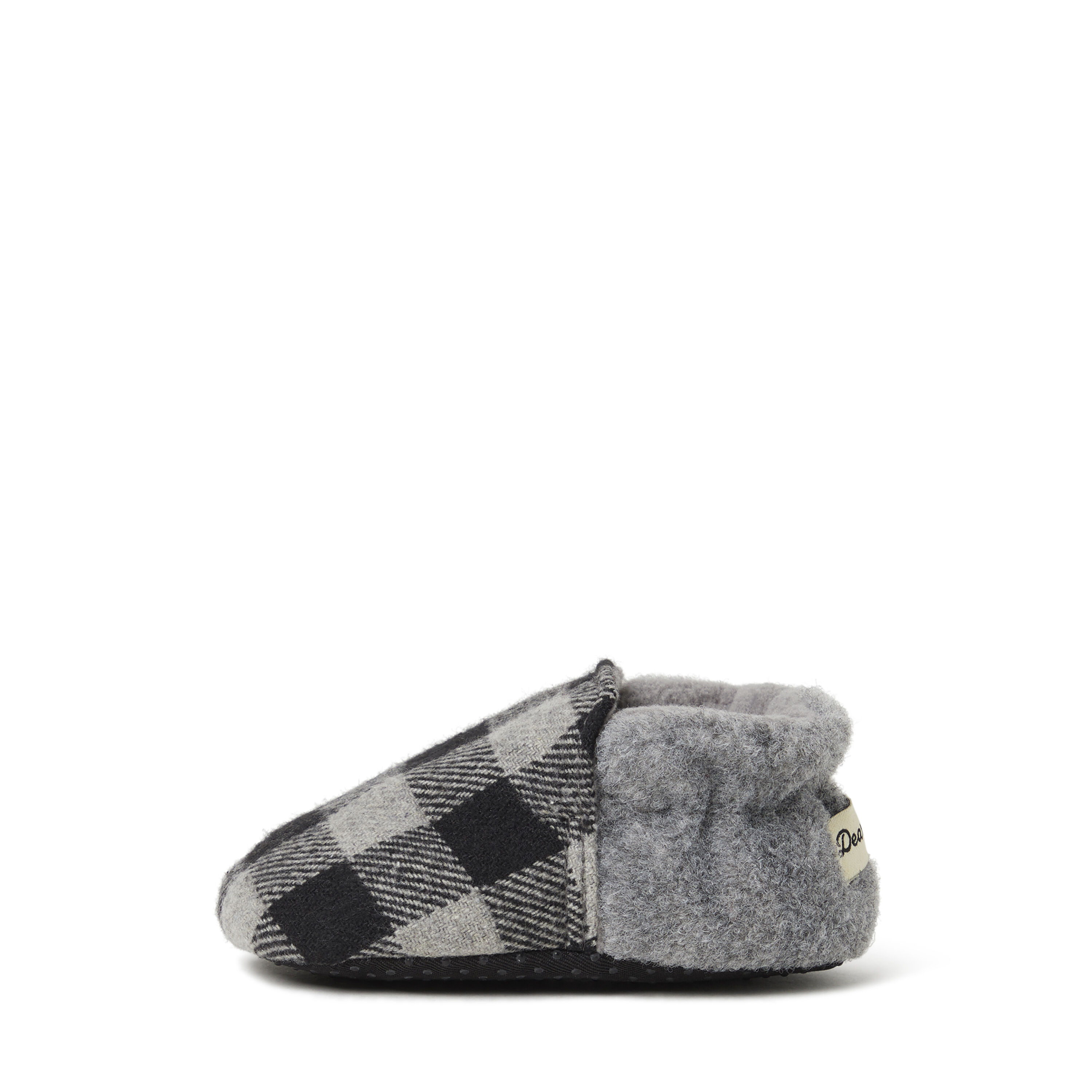Baby Emerson Woven Plaid Closed Back Slipper