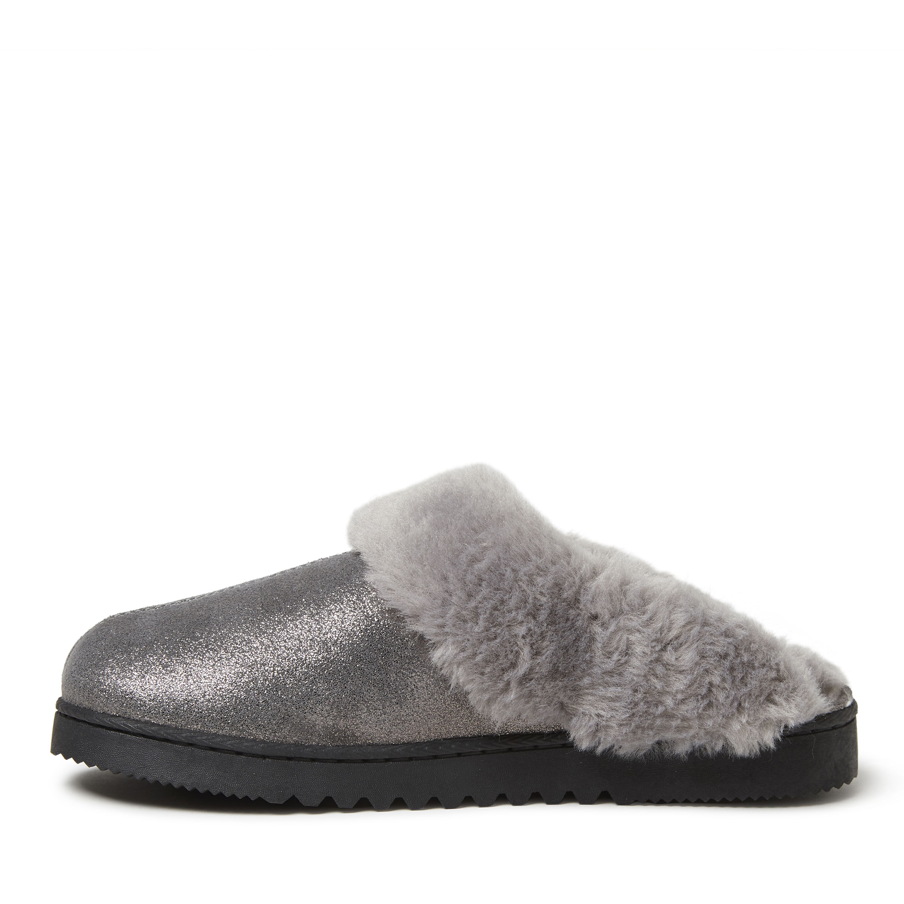 Women's Genuine Suede Closed Toe Scuff Slipper