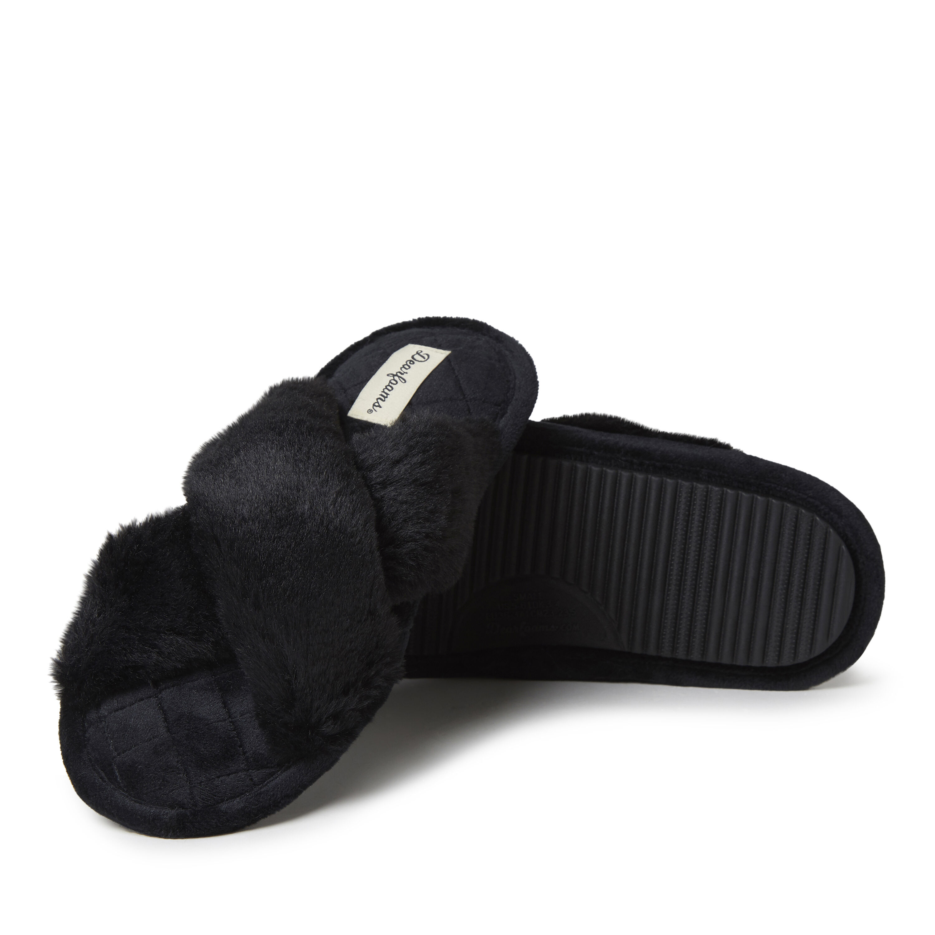 Women's Black Fur & Faux Fur Slippers | Nordstrom