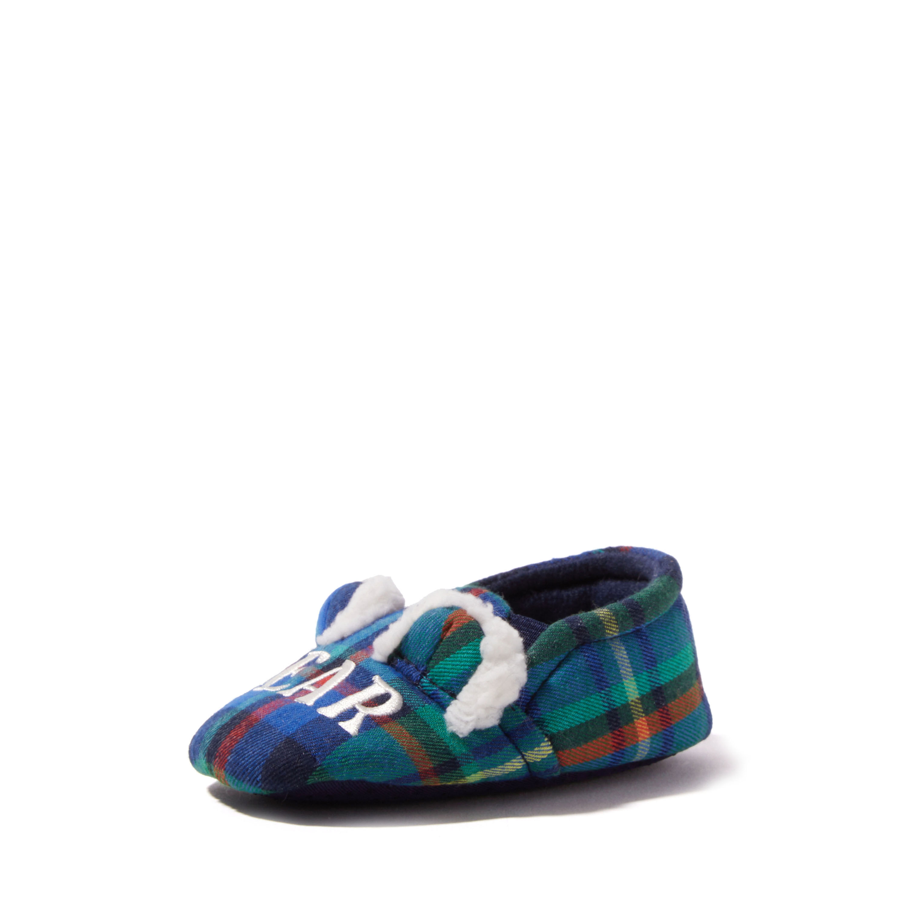 Baby bear 2025 plaid slippers