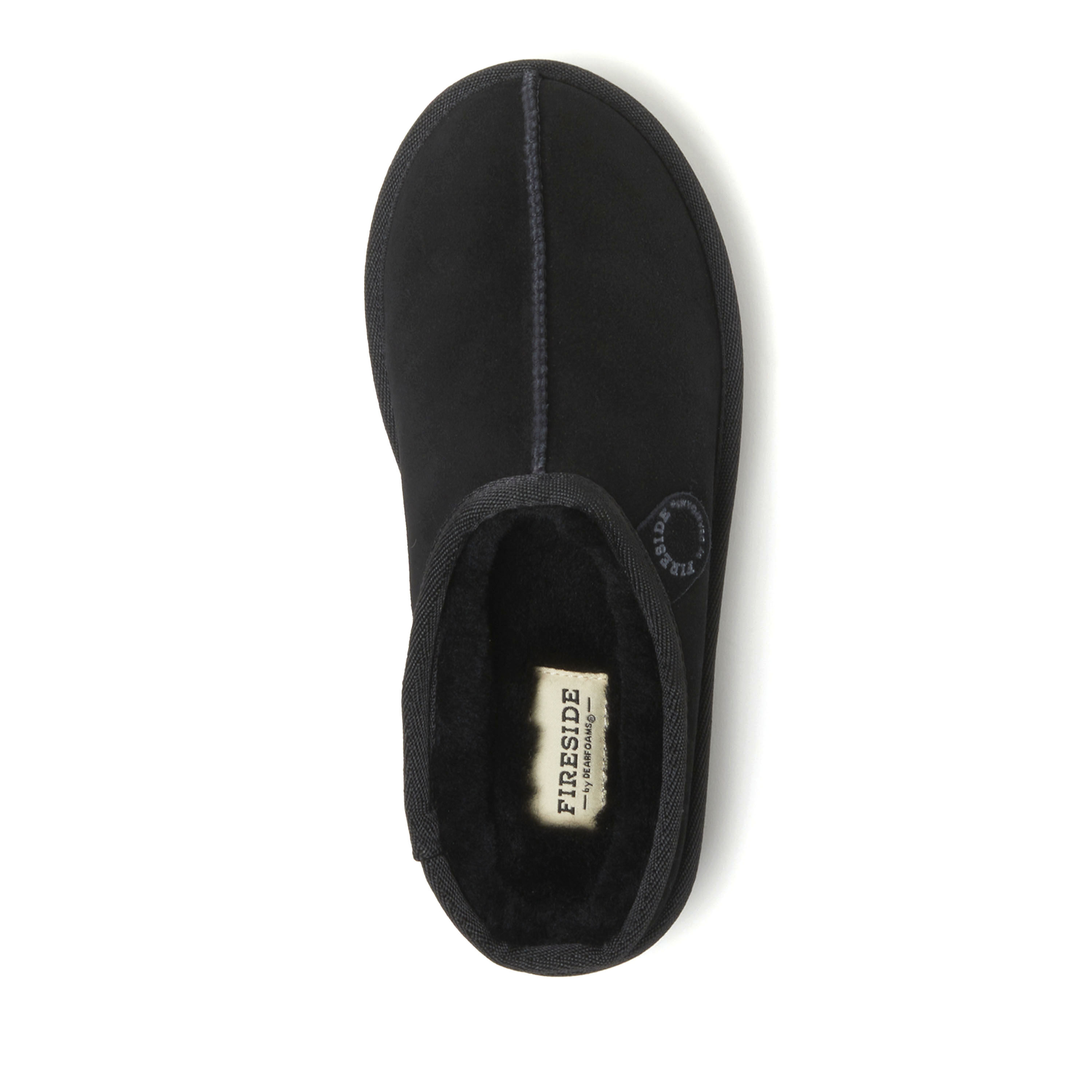 Women's Fireside by Dearfoams Queenstown Platform Genuine Shearling Clog