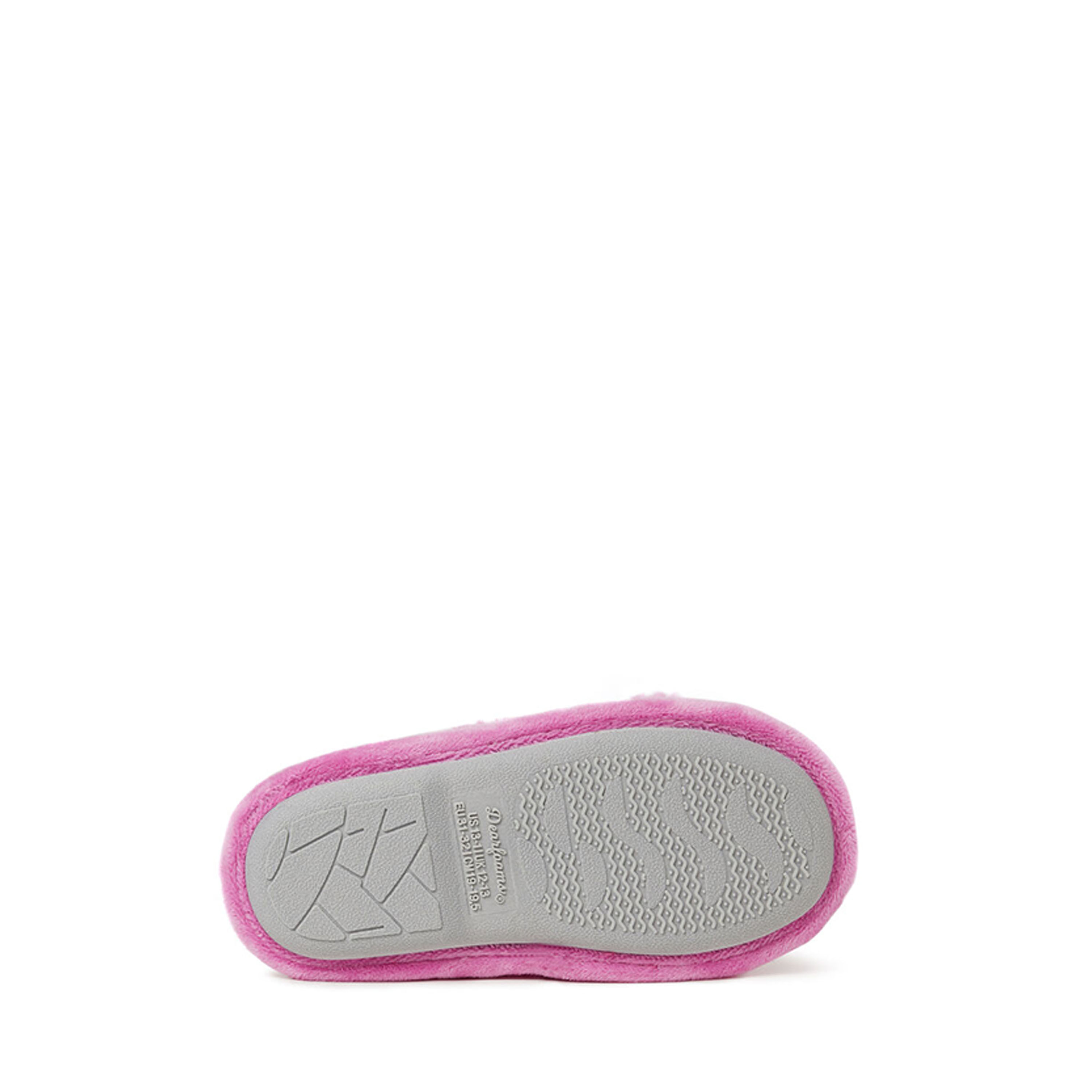 Kids Ava Furry Sparkle Crossband Slide Slipper