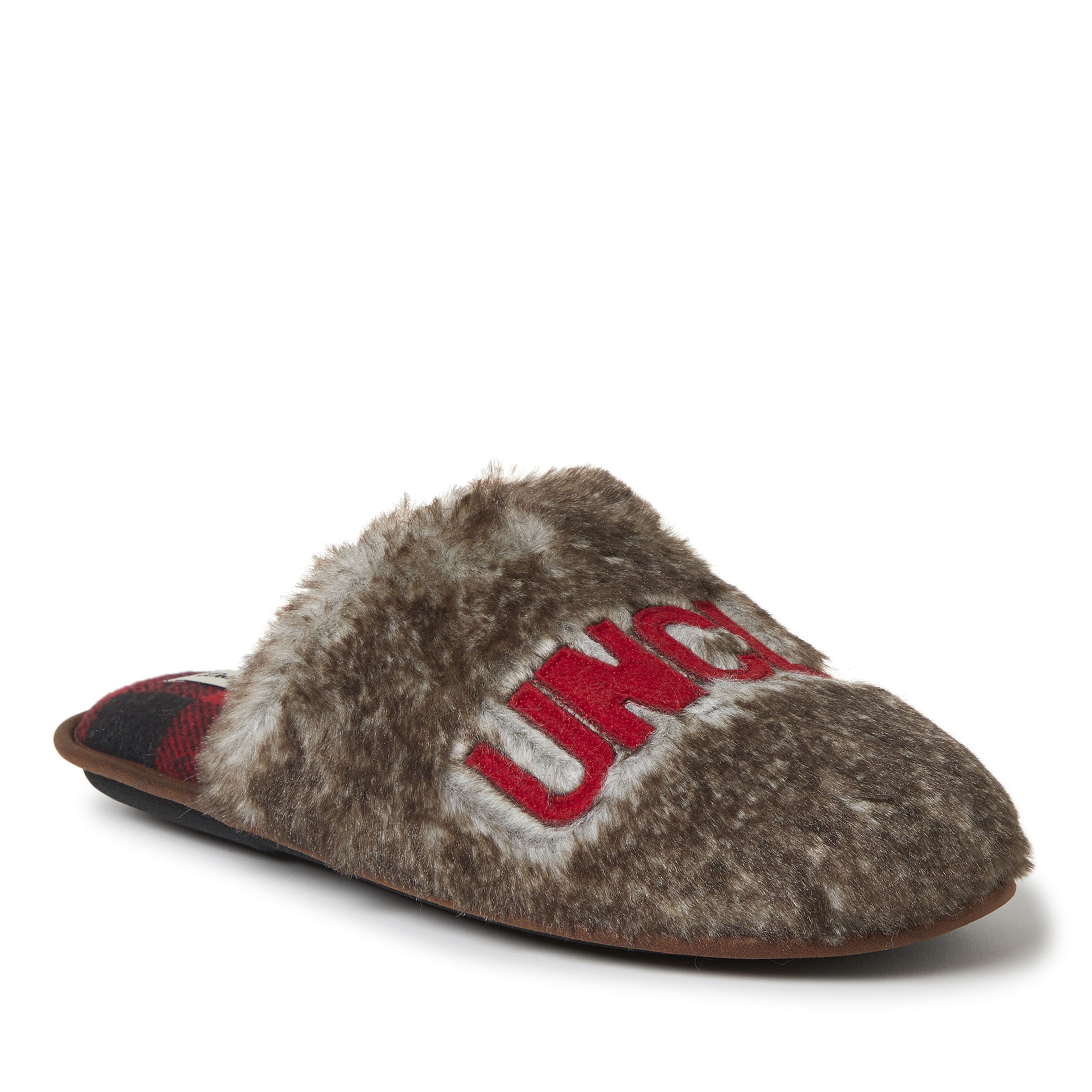 Men's Furry Uncle or Big Bro Bear Scuff Slipper