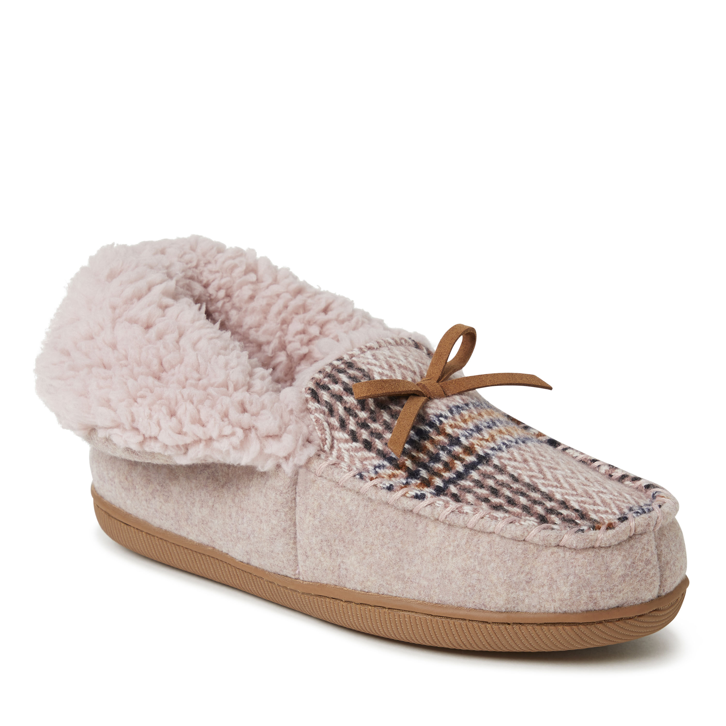 Women's Marley Blanket Plaid Foldover Moccasin Slipper